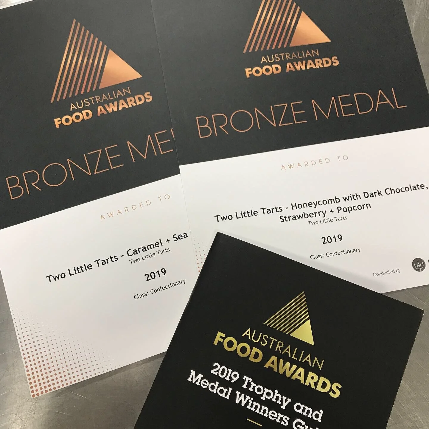 Medal Winners in 2018 + 2019 from Australian Food Awards RASV
