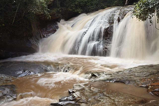 One of the many tiers of the Mae Sa waterfalls outside Chiang Mai. I forgot which number this is, there&rsquo;s like 10 of them, depending on what you count!