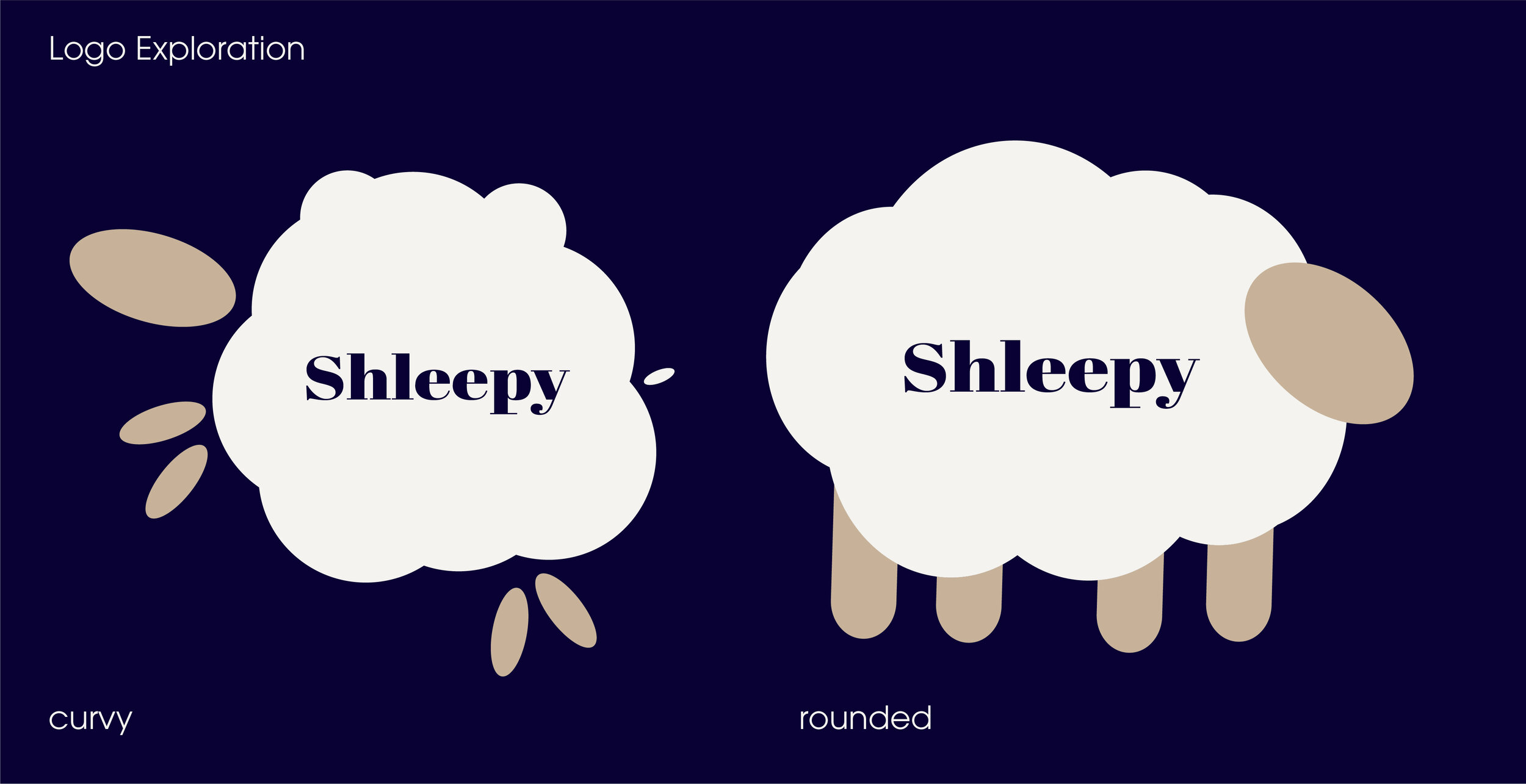 A round, stationary, calm and friendly design was chosen for the Icon. A serif logotype was chosen due to its resemblance of the typography in classic bed-time stories.