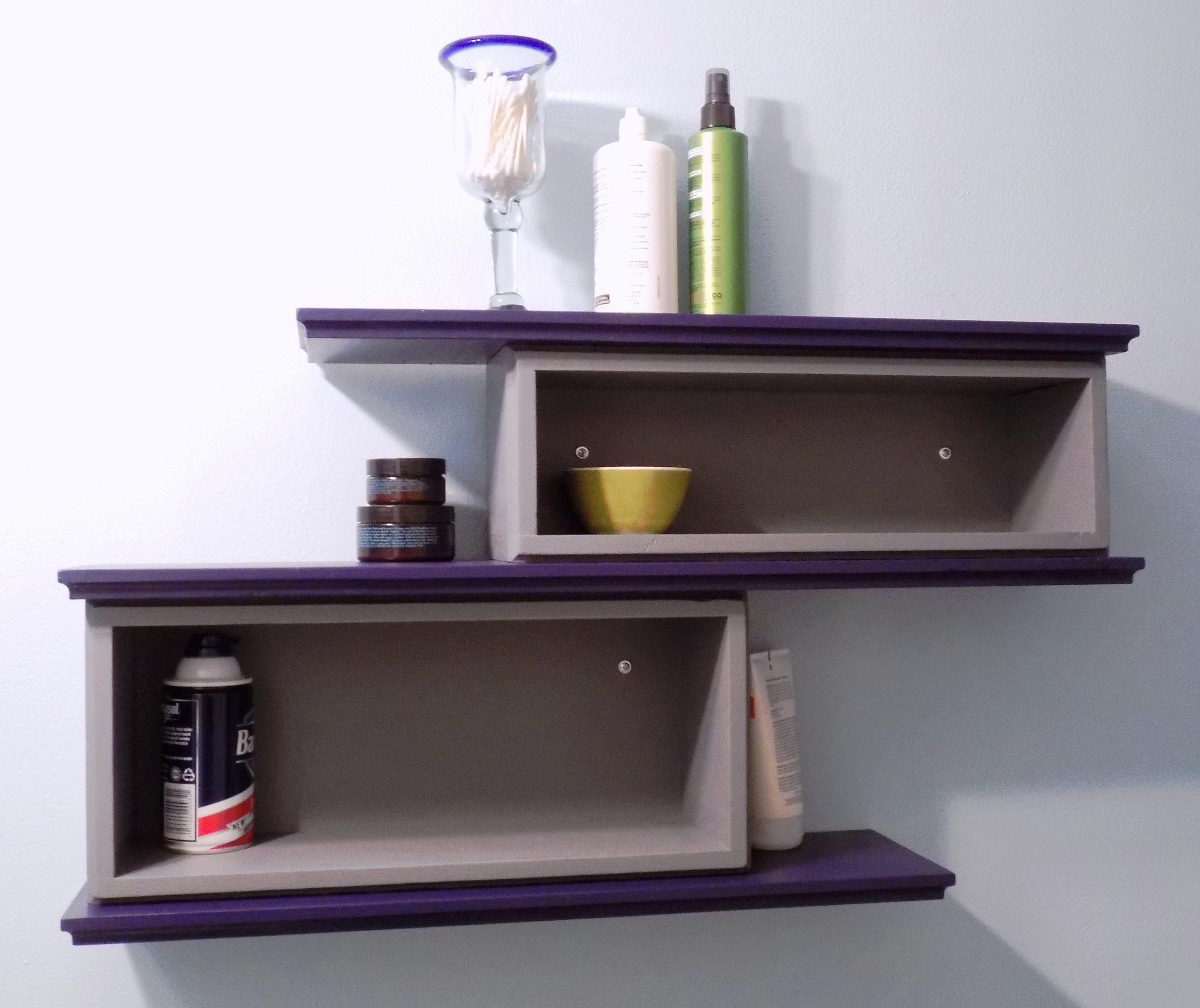 A great wall shelf for the bathroom!  30wX16hX6.5d shown here. 