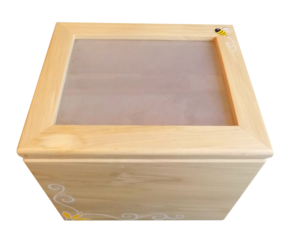  Large memory box with “frosted” plexi lid inlay for photographs and cards (great for weddings and birthday parties).  Contact  me to order a customized one for yourself or a loved one! 