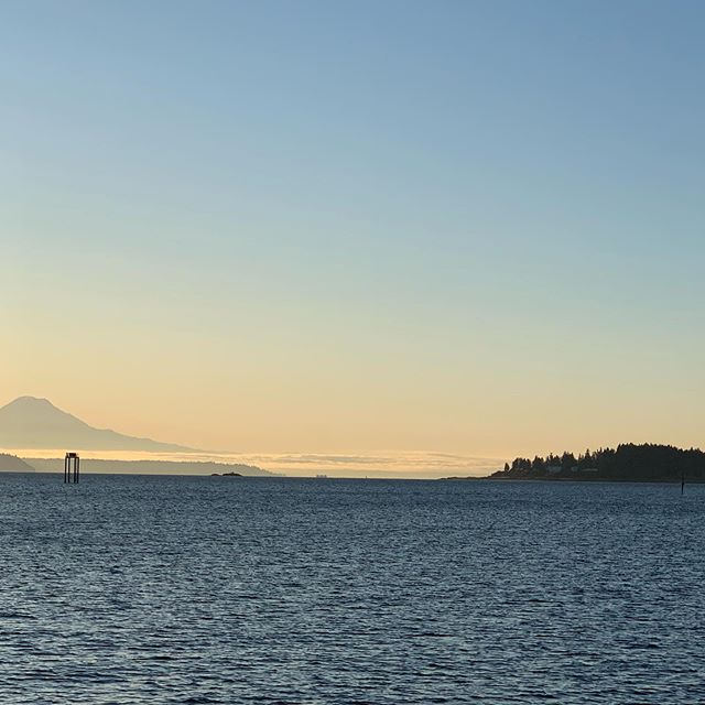 Here&rsquo;s my view of Mt Rainier on my way to Seattle today