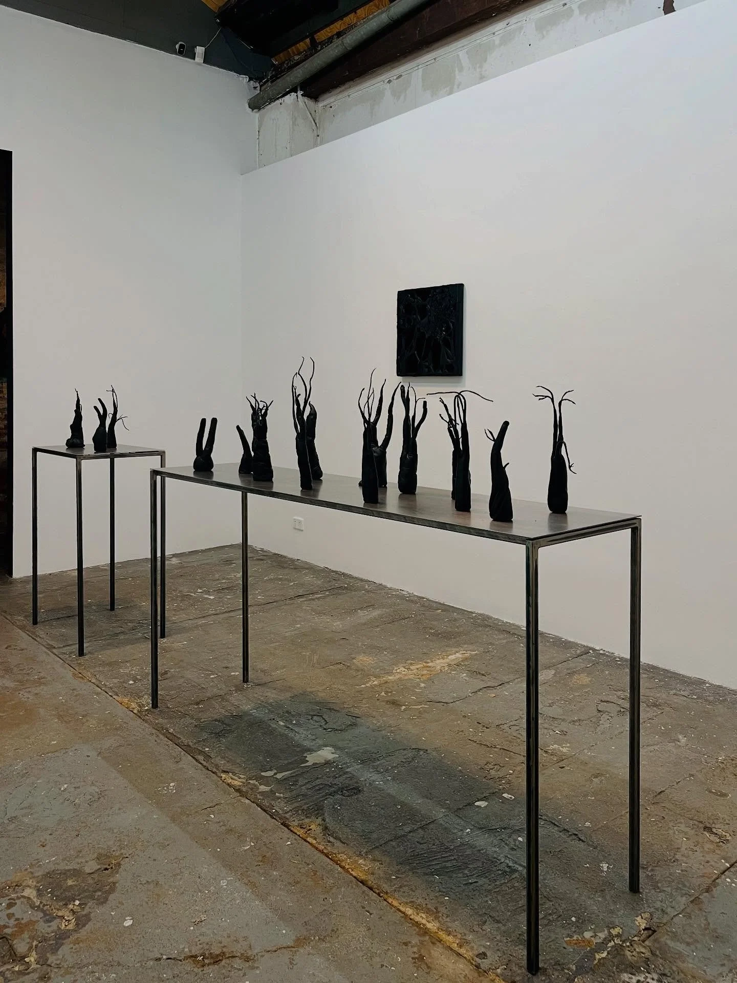 Last week to see my Shadows Grown on show until Sunday 10th Aug @stockroomkyneton 
Such a treat to make Gallery 2 my ideal world for a month. My sculptures and drawings placed in exacting balance to play off each other, a fable spun as visual journey