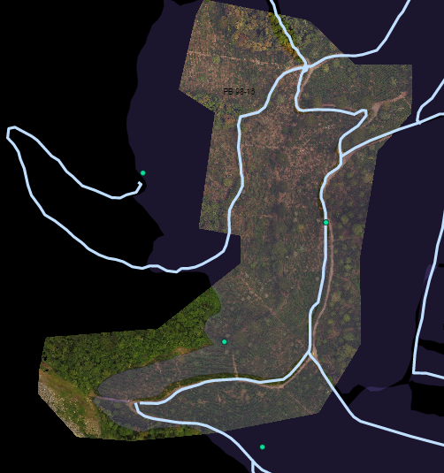 area (B) y zonas