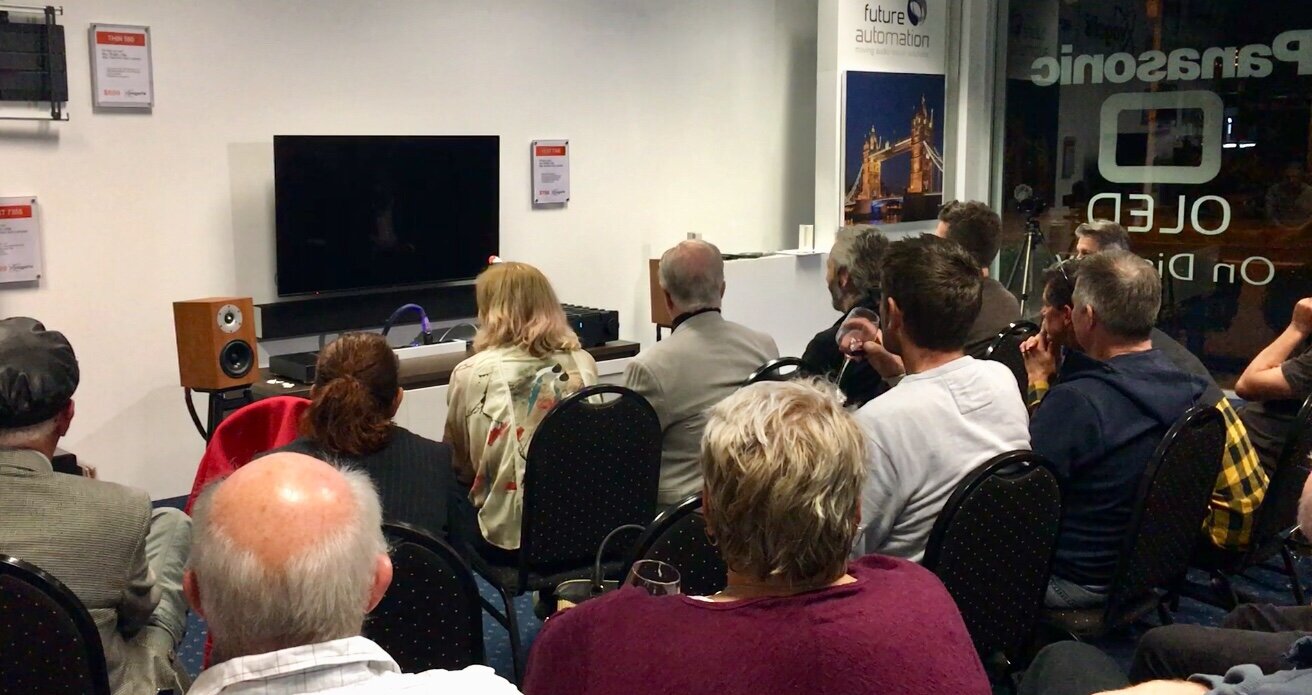 SoundStageAustralia’s article on the Live Recorded Music Evening at Sturmans AudioVisual. Guests: Brigadier by Serhan+Swift, Pure Audio/Gary Morrison and Les Davis Audio/Les Davis. And the mighty audience!