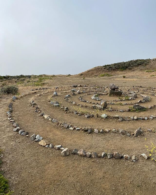 We got to the top and there was a labyrinth #pacificocean #pacifica #nature #home