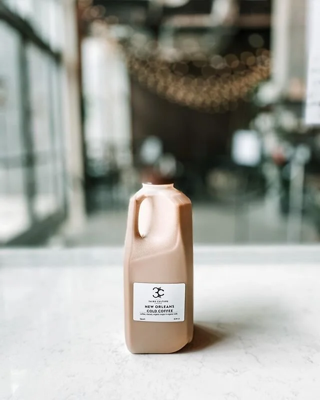Friends! 
Exciting news for y&rsquo;all. We will have your beloved, batch made, New Orleans Iced Coffee and Iced Ginger Chai Lattes in Organic whole milk and Oat milk option for you to purchase starting Monday! Less trips outside and you can still en