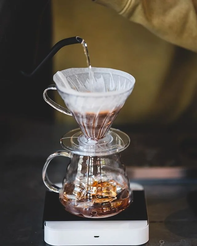 As days are getting more like summer, the iced pour overs are getting better!