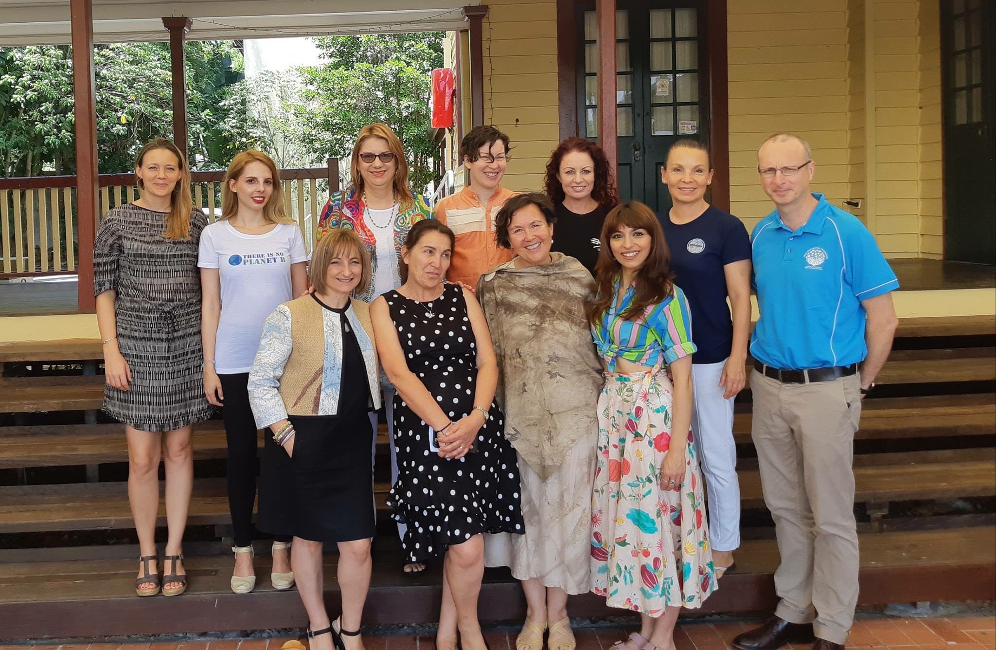 The speakers at the Disposable Planet Eco Seminars for Eco Fashion Week Australia in Port Douglas