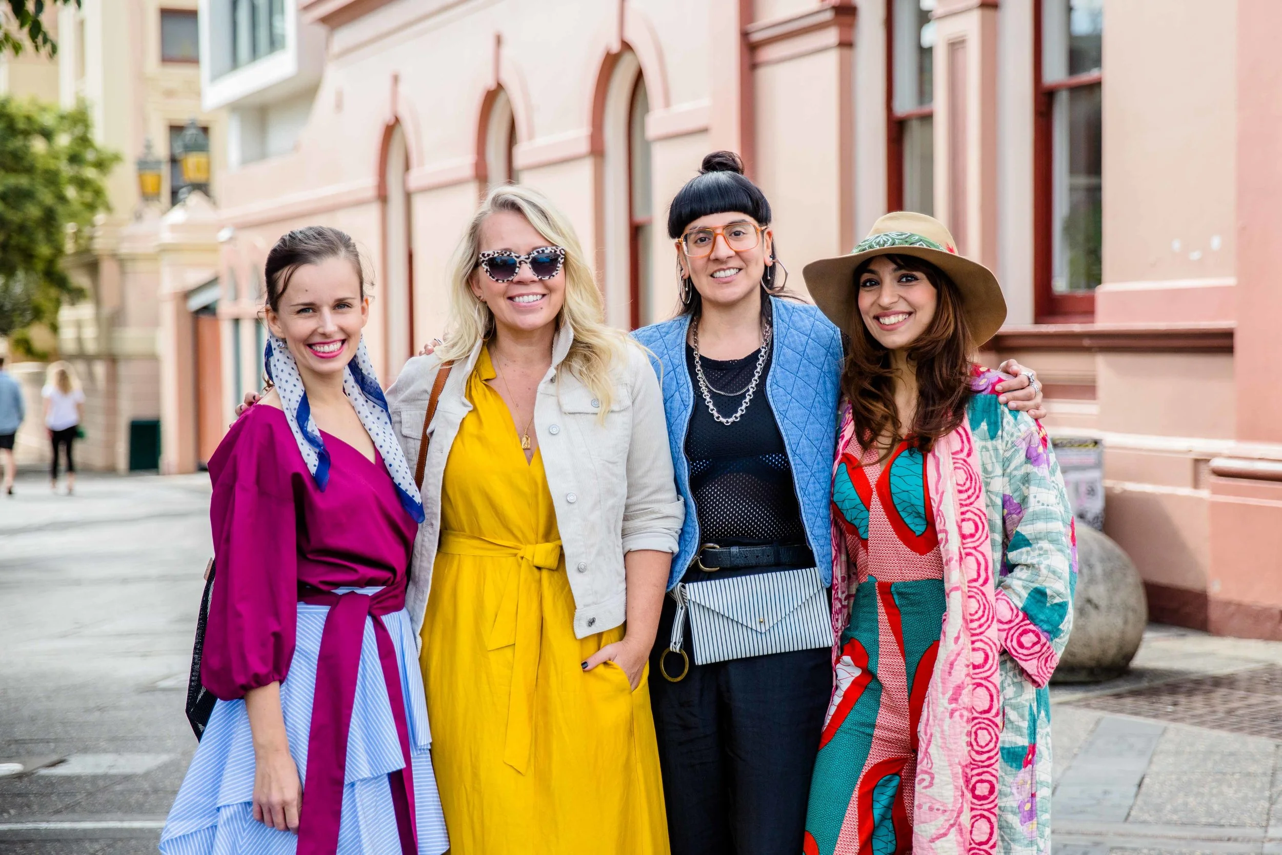 From left to right: Eva Lajt, Faye Delanty, Veronica Eulate + Natalie Shehata
