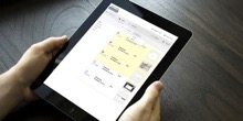 Postverwaltung auf dem Tablet.