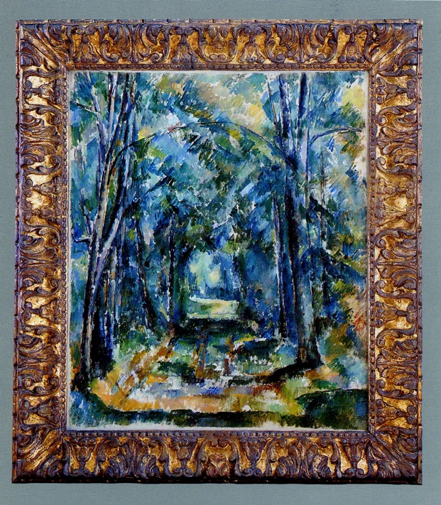 Paul Cézanne Path in Chantilly in a 17th century Neapolitan frame