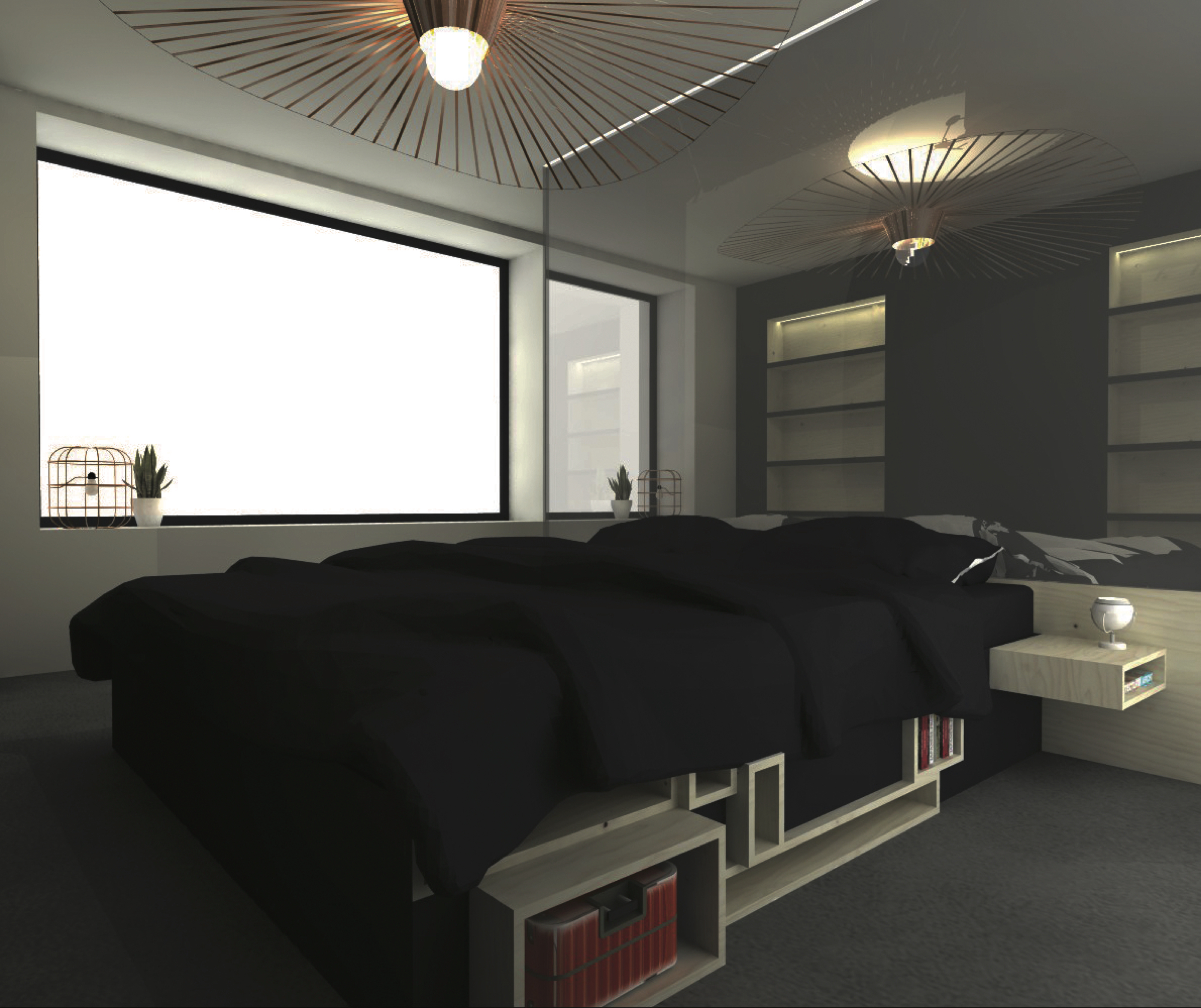 #vertigo#poolseden#vola#mortex#indirectlicht#zwart#tapijt#doorkijkspiegelglas#muuto#casteelken