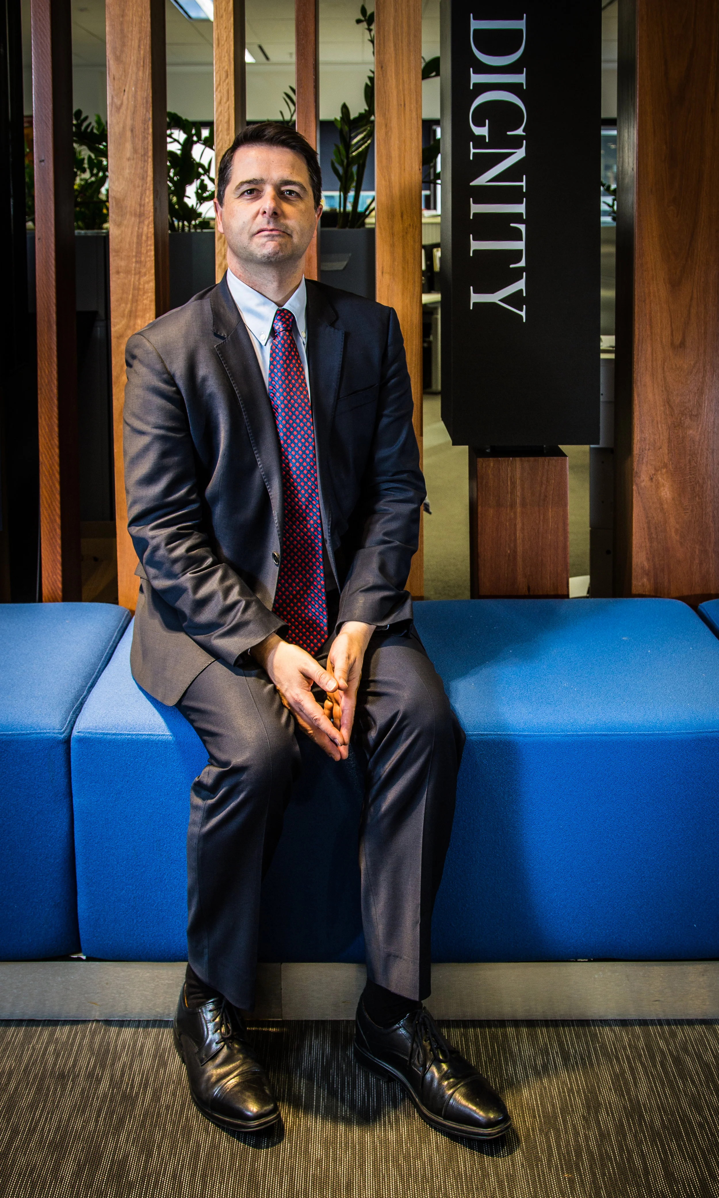 Alastair McEwin in the offices of the Australian Human Rights Commission in Sydney.