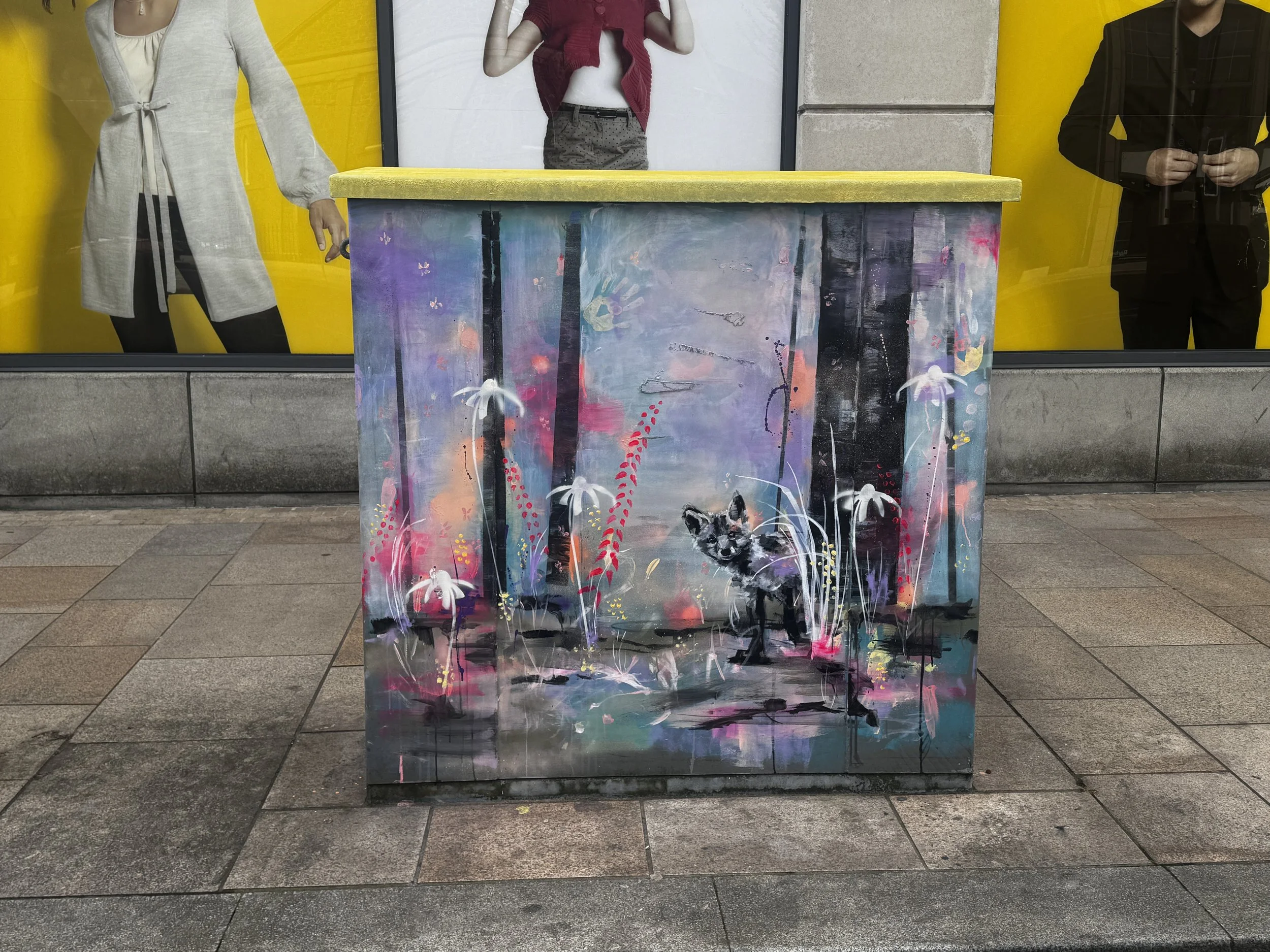 Cabinet 2 - Main Street  - Foxes