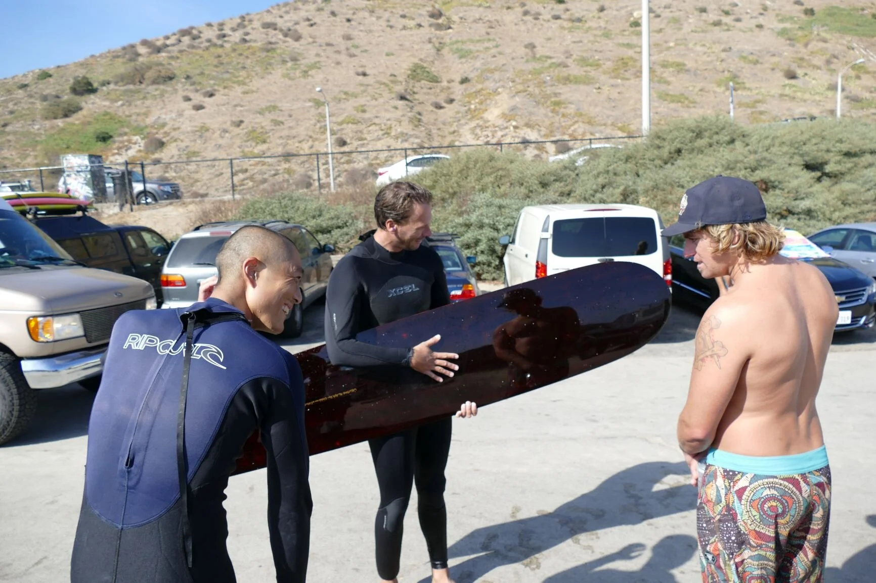 1ラウンドやって海からあがるとみんな寄って来てくれました。