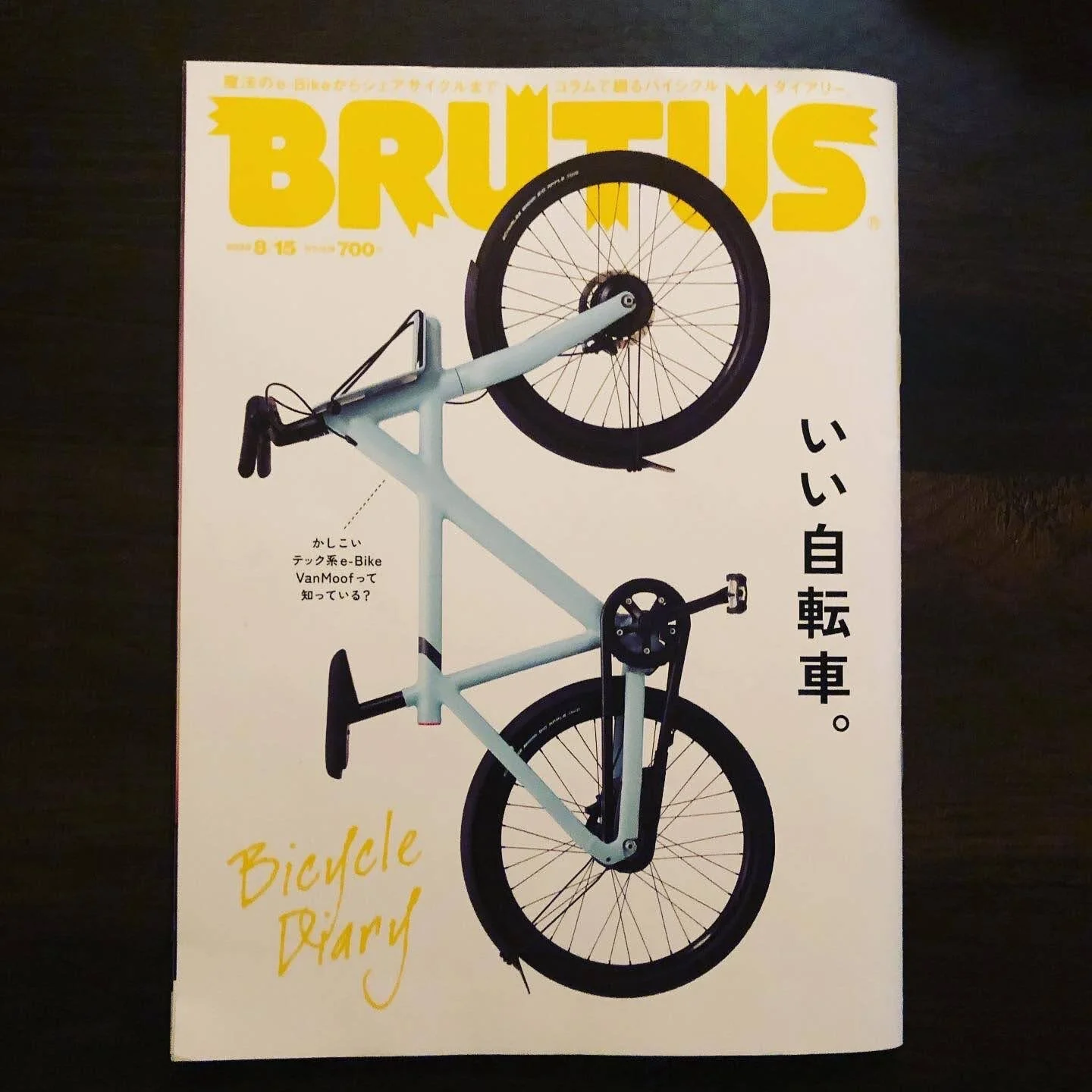 BRUTUS8月号に漆塗り自転車を掲載して頂きました。 