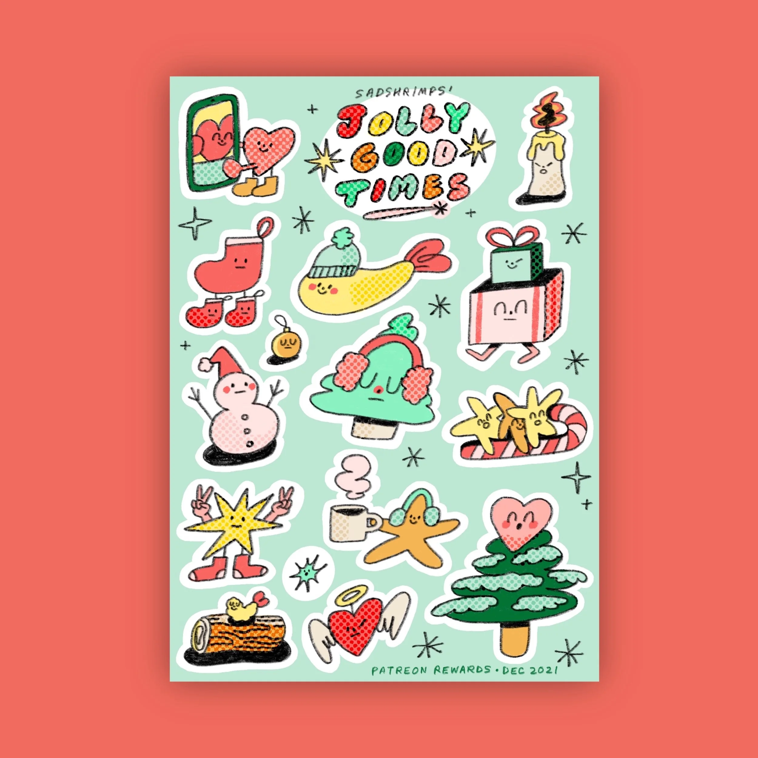 Jolly Good Times Sticker Sheet