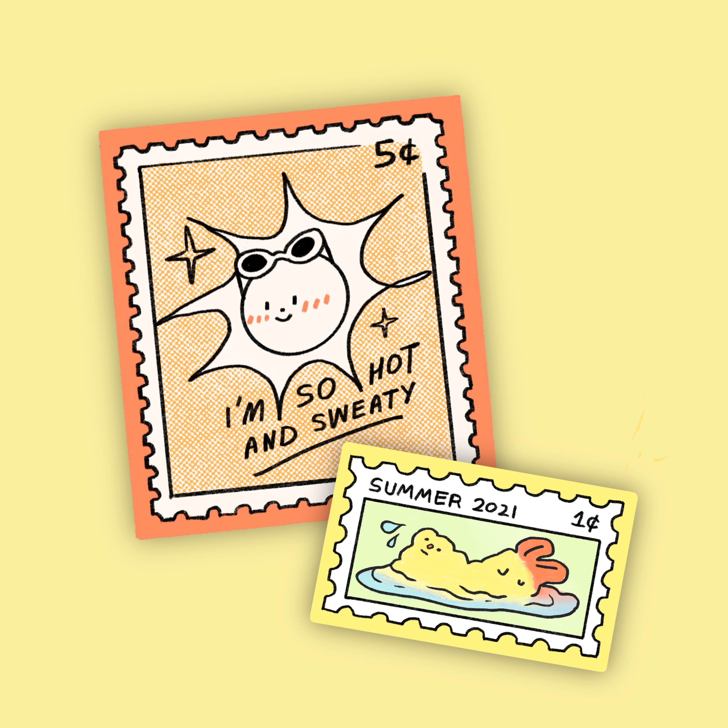 Hot & Sweaty Sticker Set