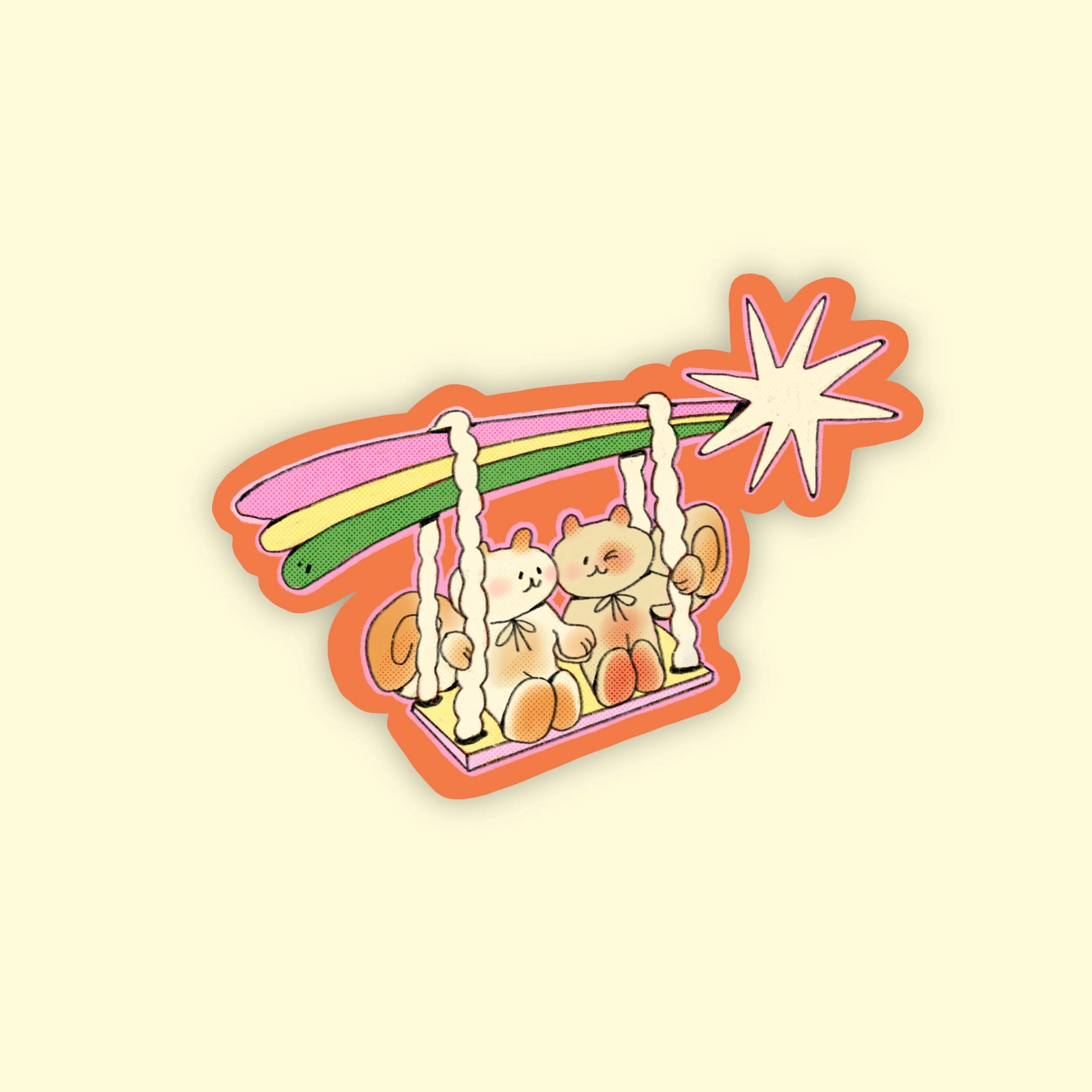 Starry Buddies Sticker