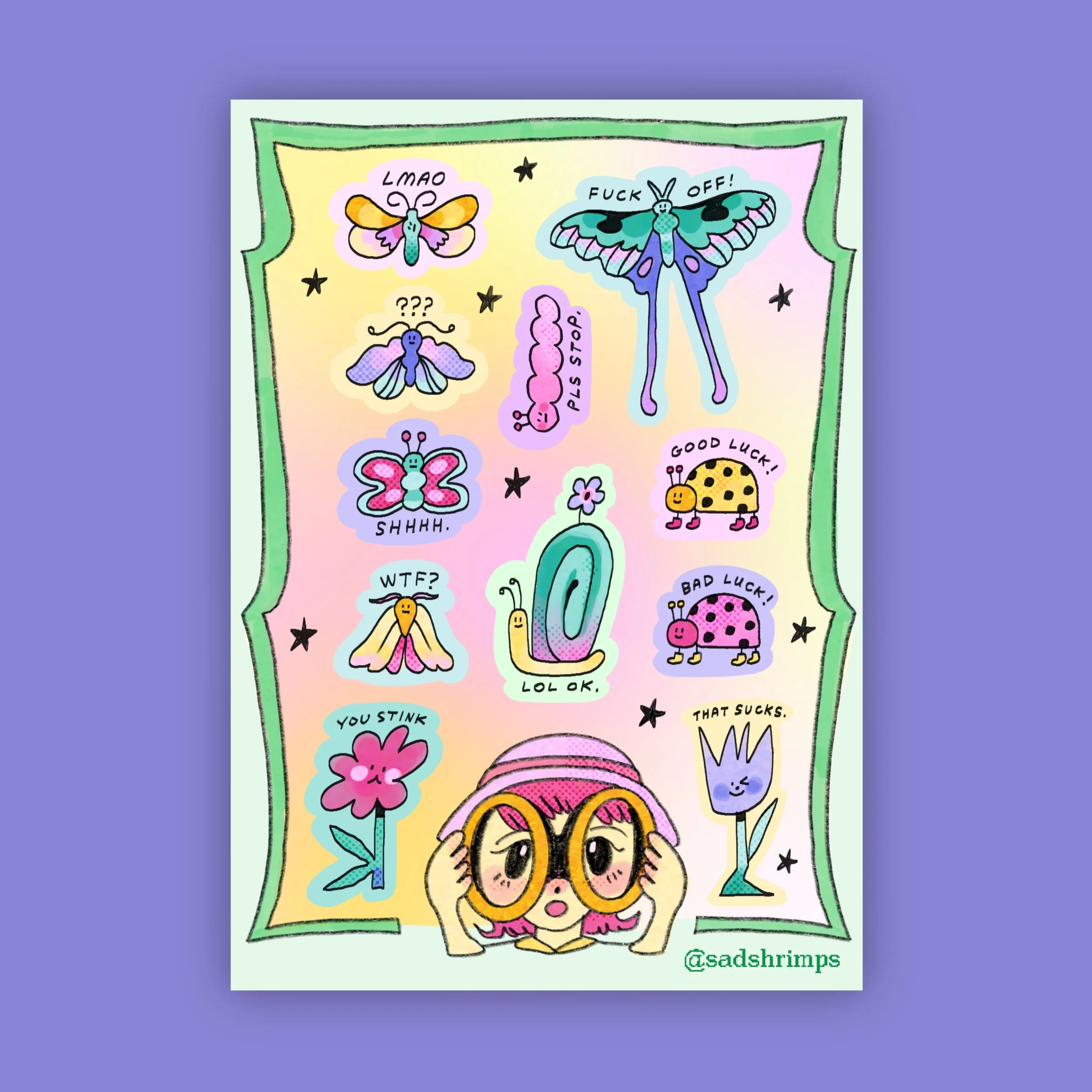 Realest Bug Sticker Sheet
