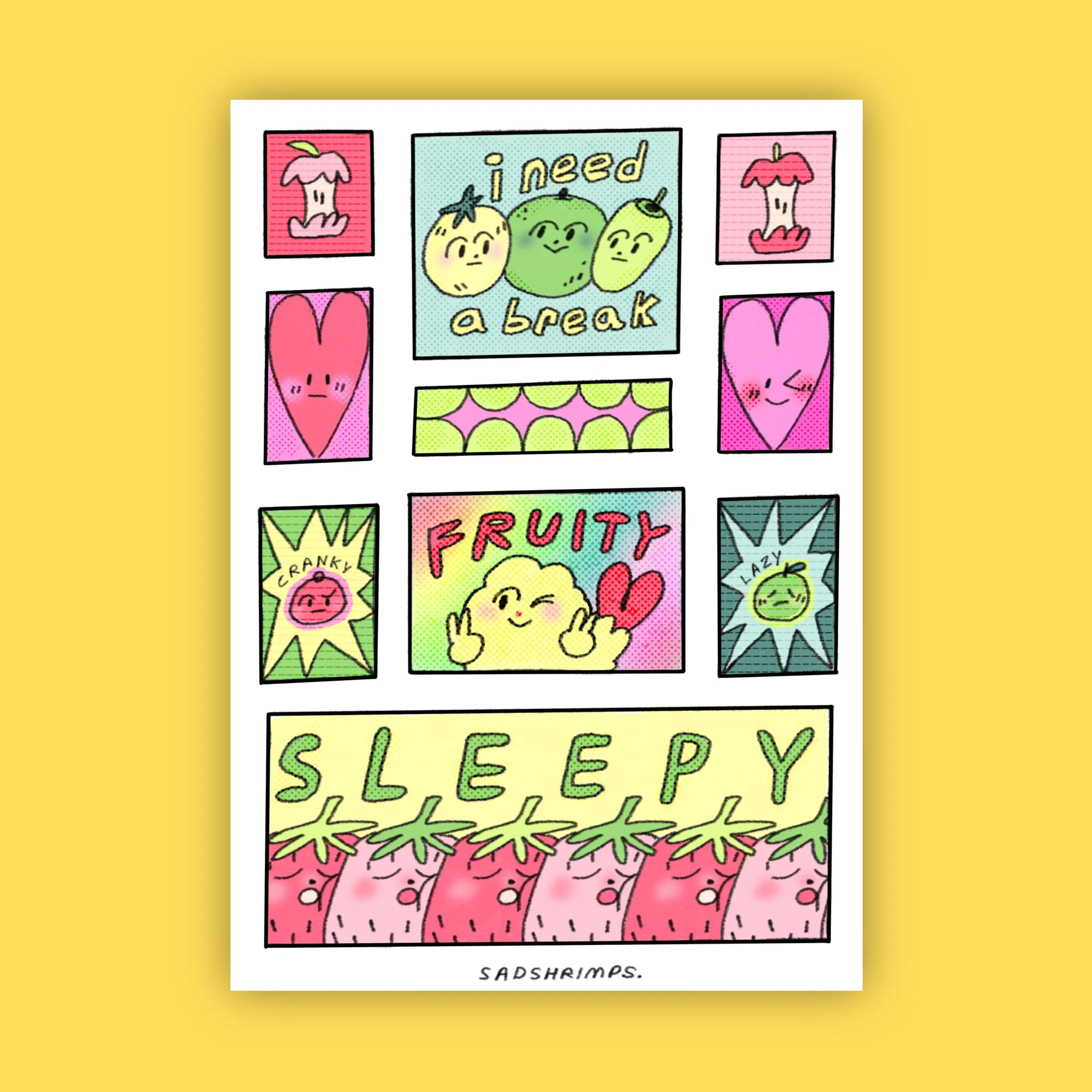 Fruity Sticker Sheet