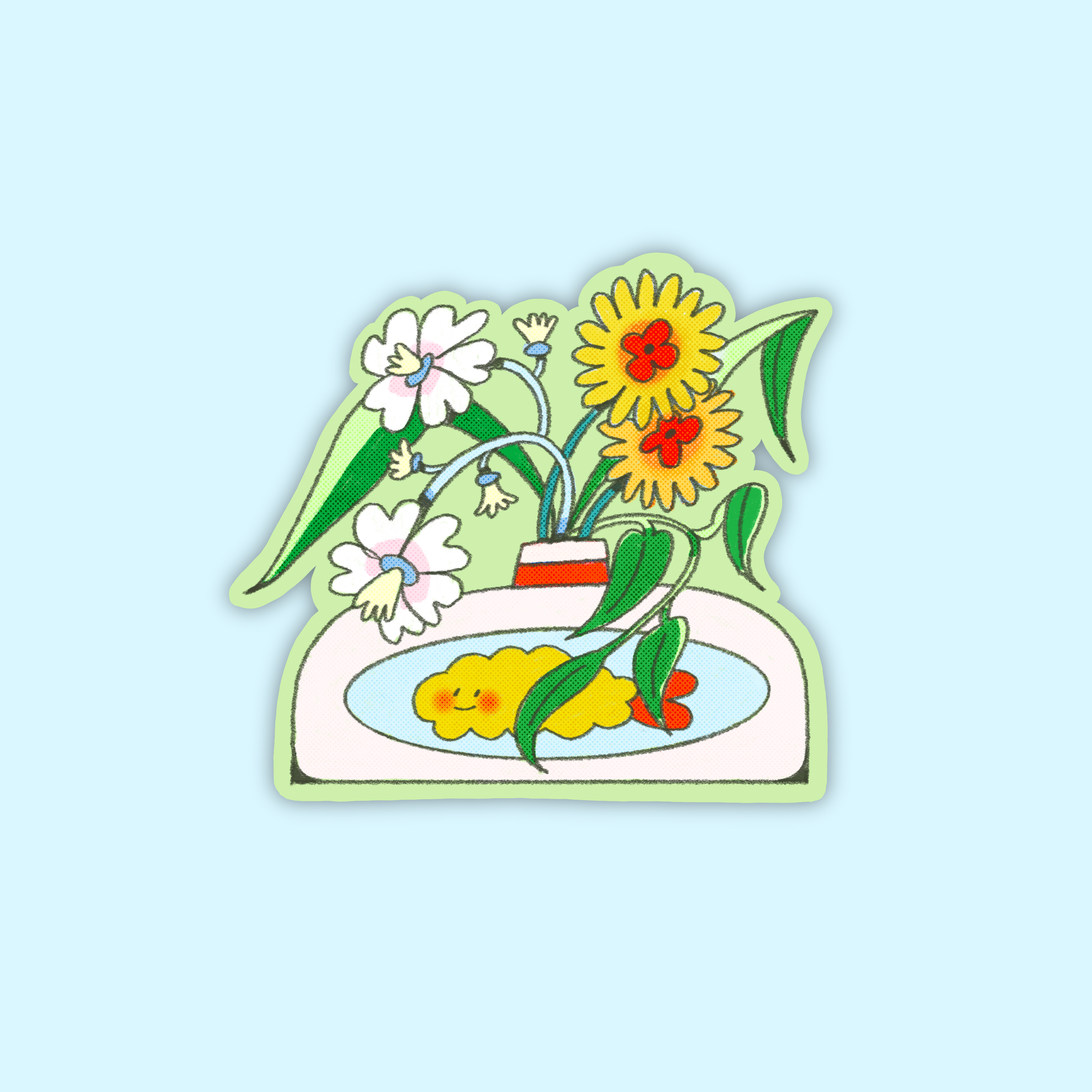 Fresh Blooms Sticker
