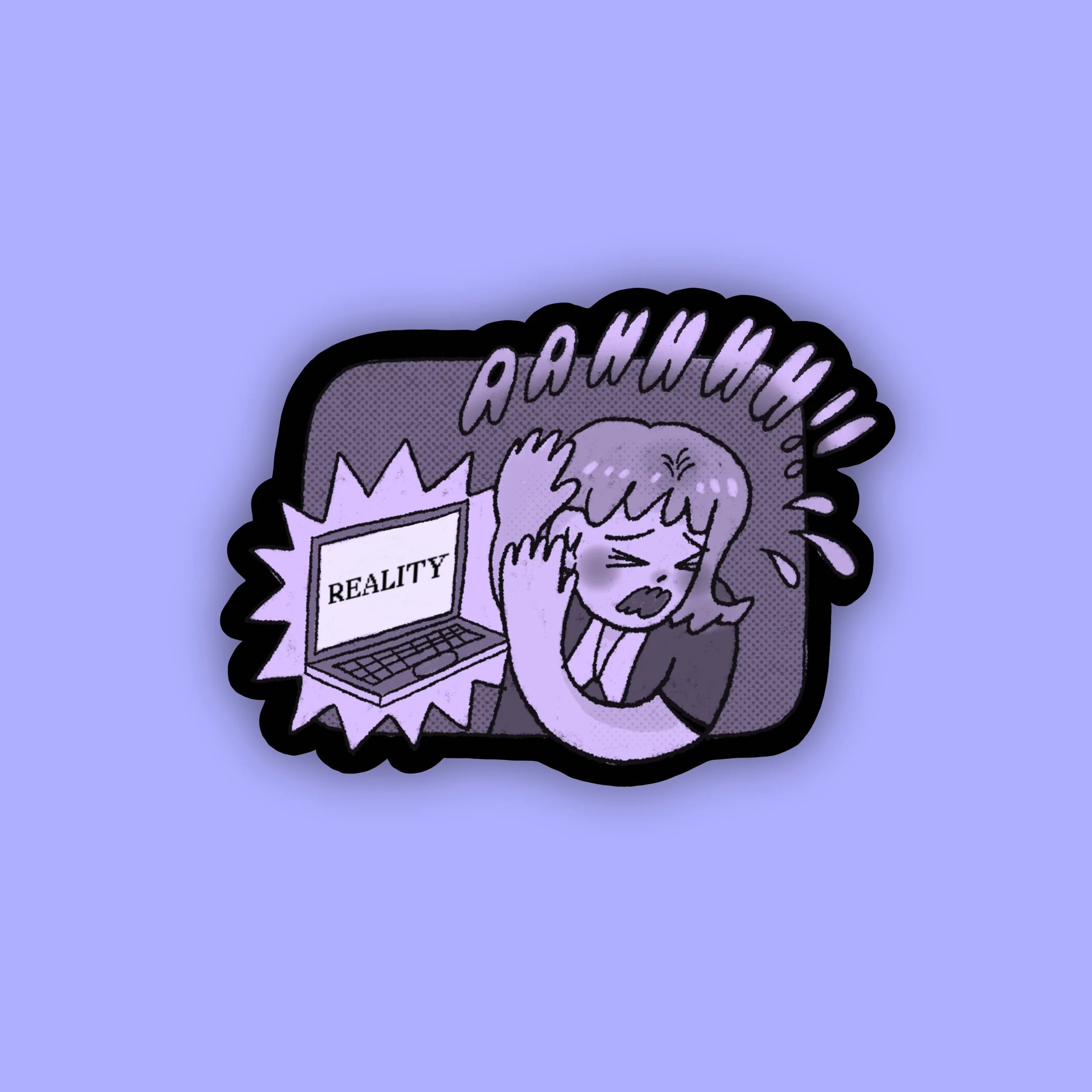 Scary Reality Sticker