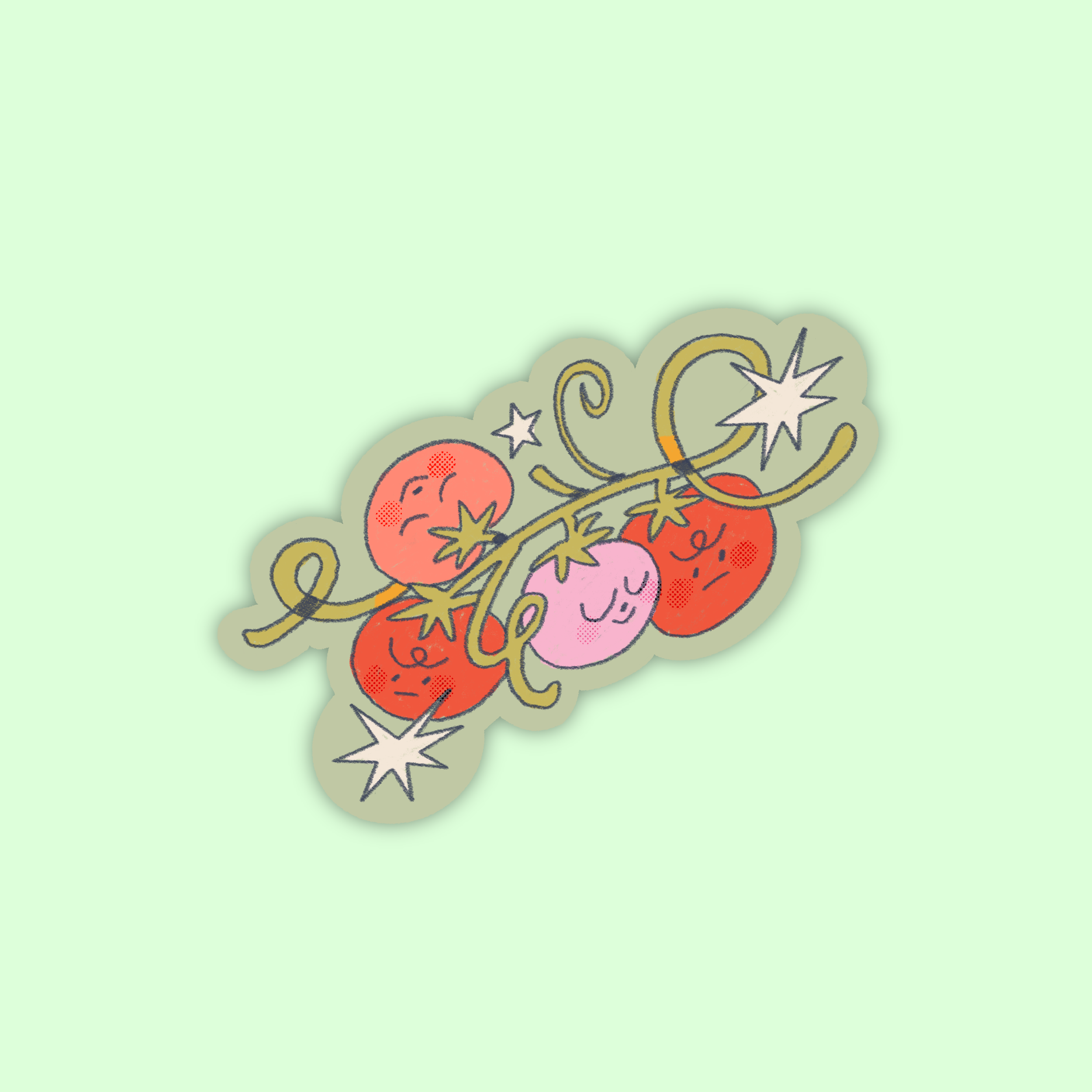 Tomato Bunch Sticker