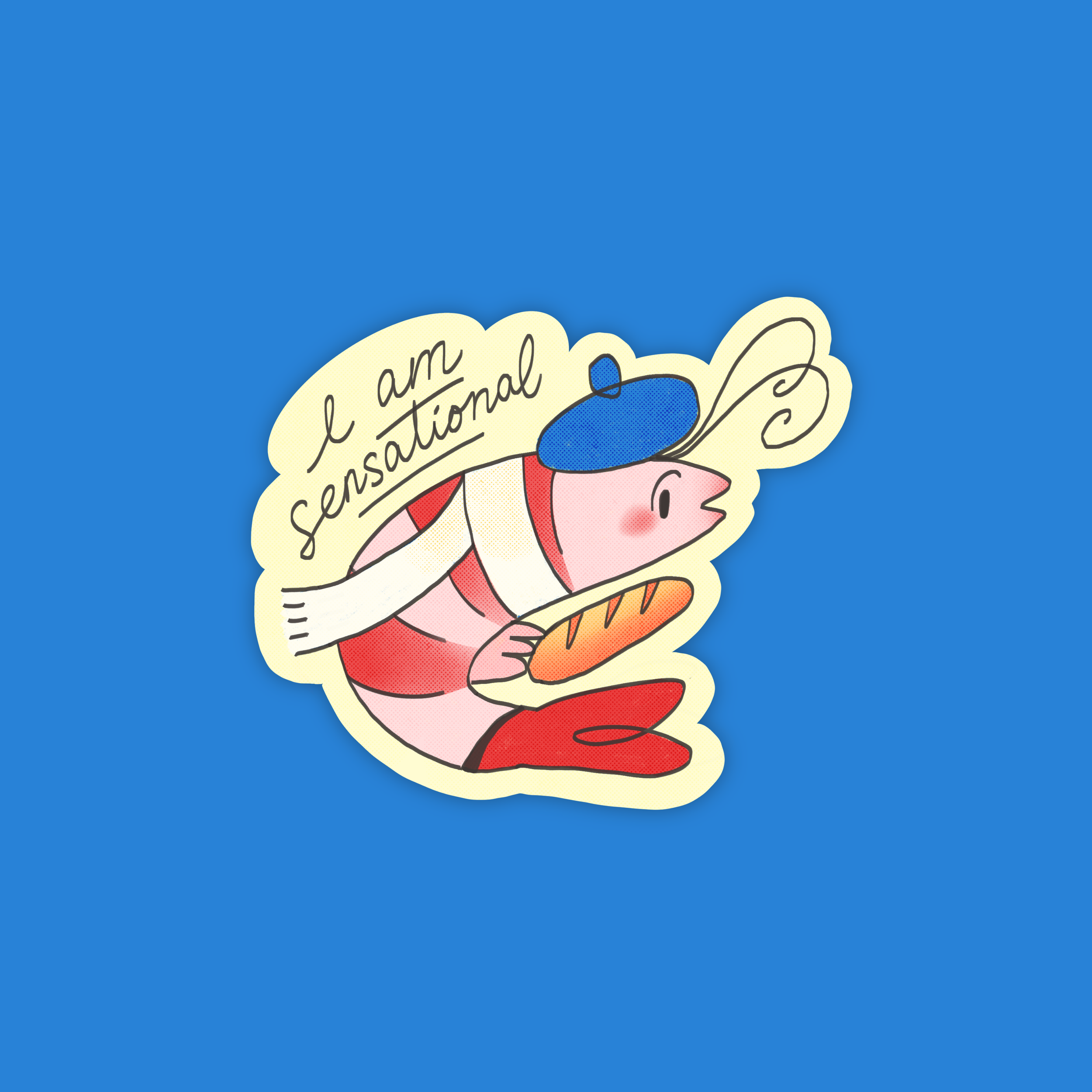 Sensational Shrimp Sticker