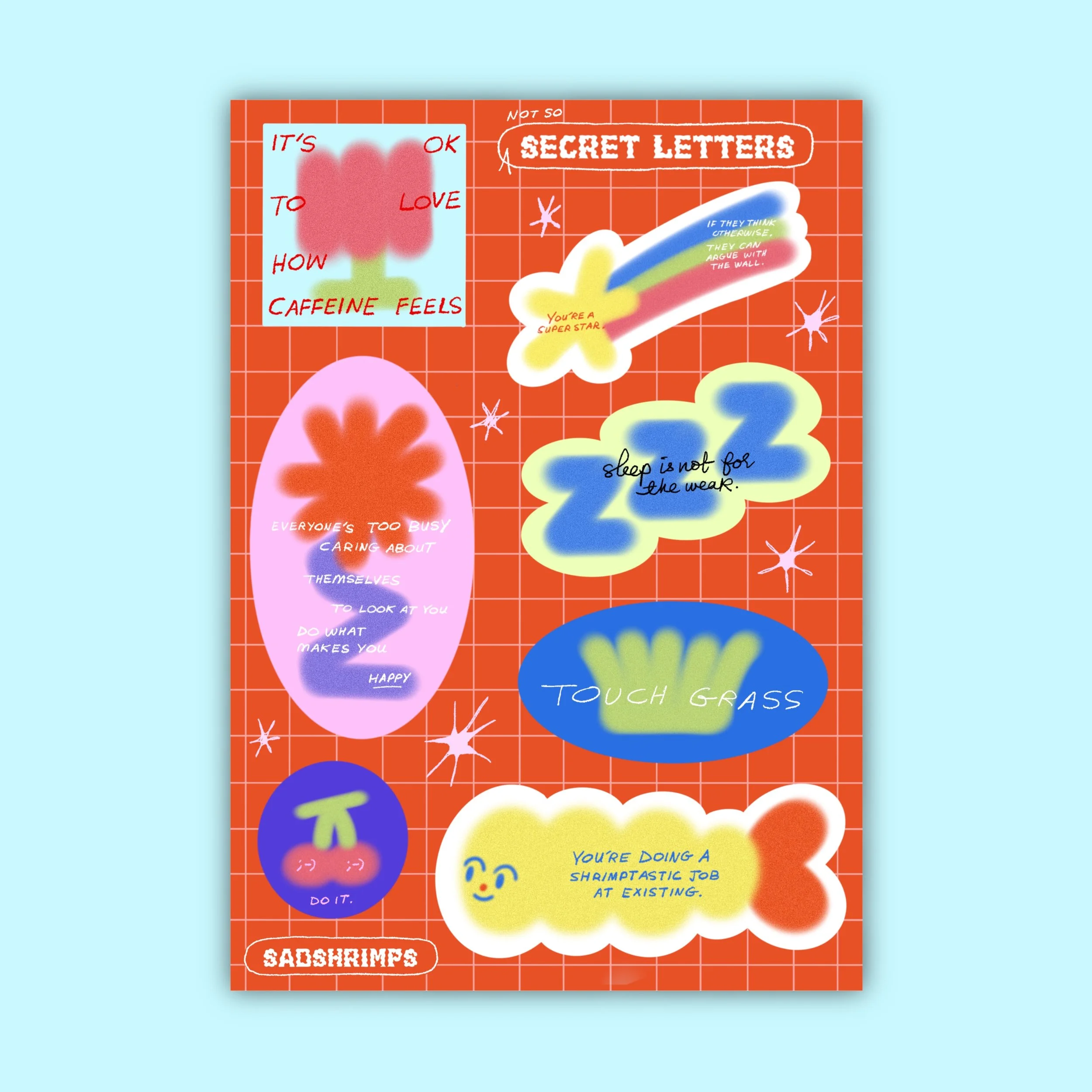 Secret Letters Sticker Sheet