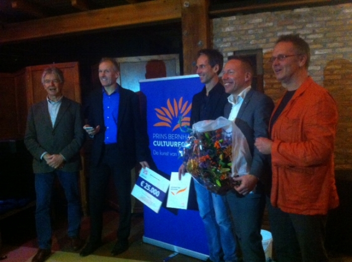  Van links naar rechts: Hans Brons, Rob Janmaat, Bas van Vliet, Patrick Jansen en Hugo Hoofwijk 