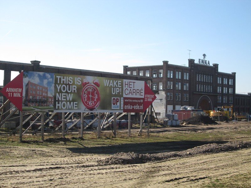 Zicht op het Enka-terrein (feb 2019). Foto: Henk-Jan van der Klis (CC BY-NC-ND 2.0)