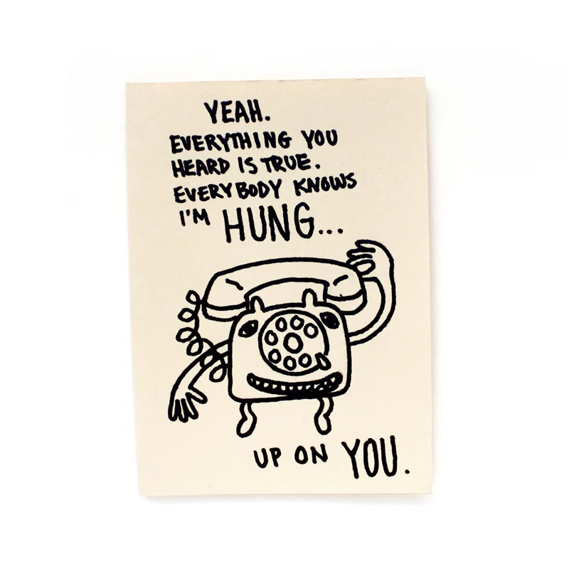 No clue what this was for, but these are lyrics to one of our favorite silly pop songs, Hung Up by Hot Chelle Rae