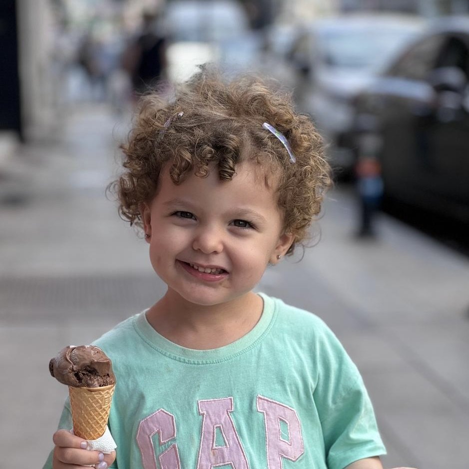 child with an ice cream