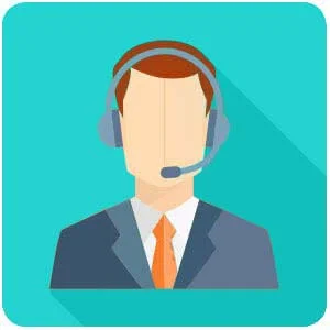 man with suit and headset