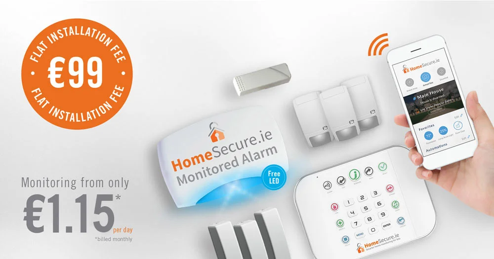 home alarm pack app, bellbox and alarm panel
