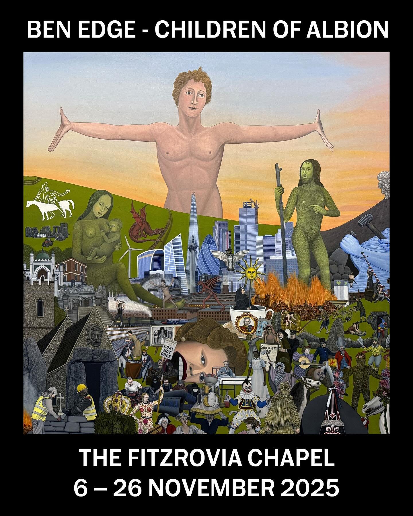 I&rsquo;m absolutely delighted to announce that my first major solo show since&nbsp;Ritual Britain&nbsp;(2021) will take place this November (6th - 26th) at the stunning Fitzrovia Chapel. The exhibition will feature a collection of twenty works, incl