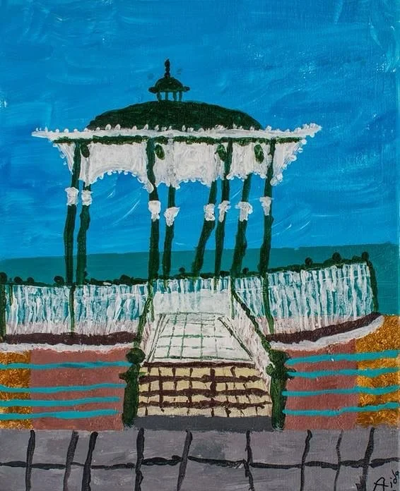 Brighton friends - this Friday &amp; all month! Aida Art is exhibiting at The Bevy, an inspiring outsider artist with severe special needs whose bold, joyful work has shown from the Turner Prize to the BAi360.

The @the.bevy is an inspiring place in 
