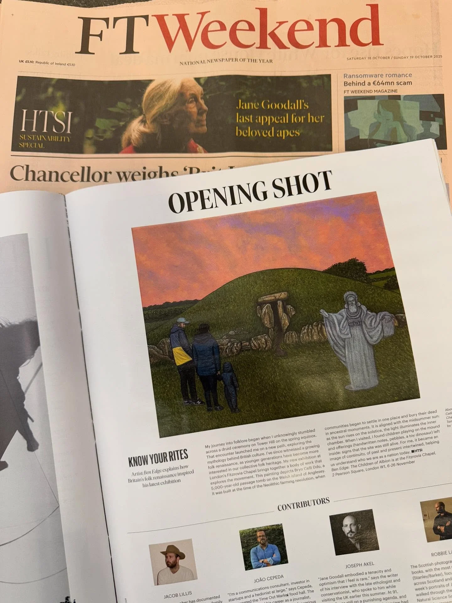 Massive thanks to @fthtsi and @bayasimons for inviting me to do Opening Shot for the HTSI &lsquo;Wisely&rsquo; issue. It&rsquo;s an honour to be asked, go out and get yourself a copy today! 

For all press enquiries around my upcoming Children of Alb