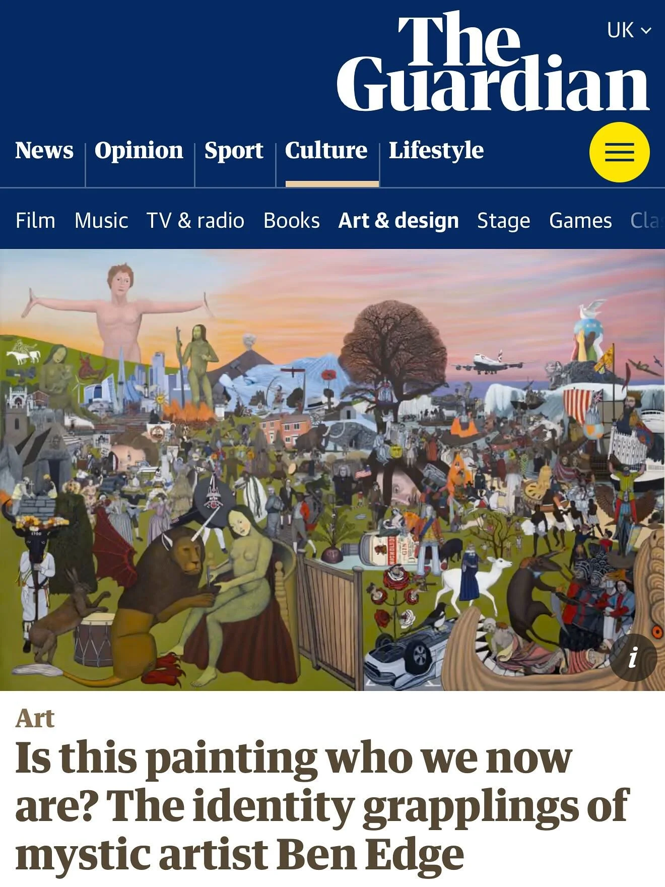 Honoured to have been interviewed by @florencehallett for the @guardian thank you so much for a great article and it was a real pleasure talking to you. You can read online and in print today! Get yourself a copy. Digital version link in my stories! 