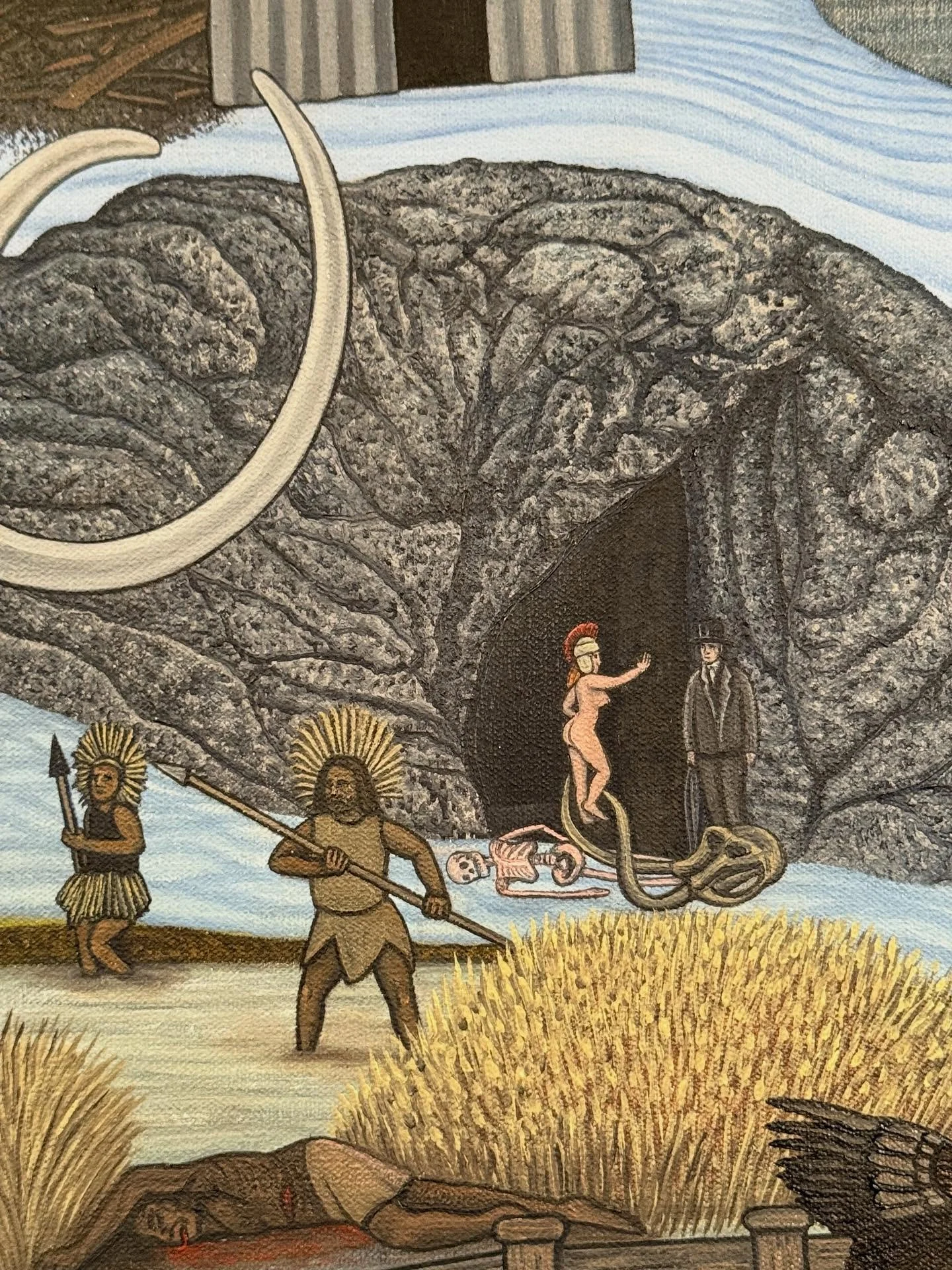 DECODING ALBION: The Red Lady of Paviland
Long before Britain had kings, borders, or even a name, someone was laid to rest in a sea cave on the Gower Peninsula. Their bones were covered in red ochre, the colour of blood and sunrise, as if the living 