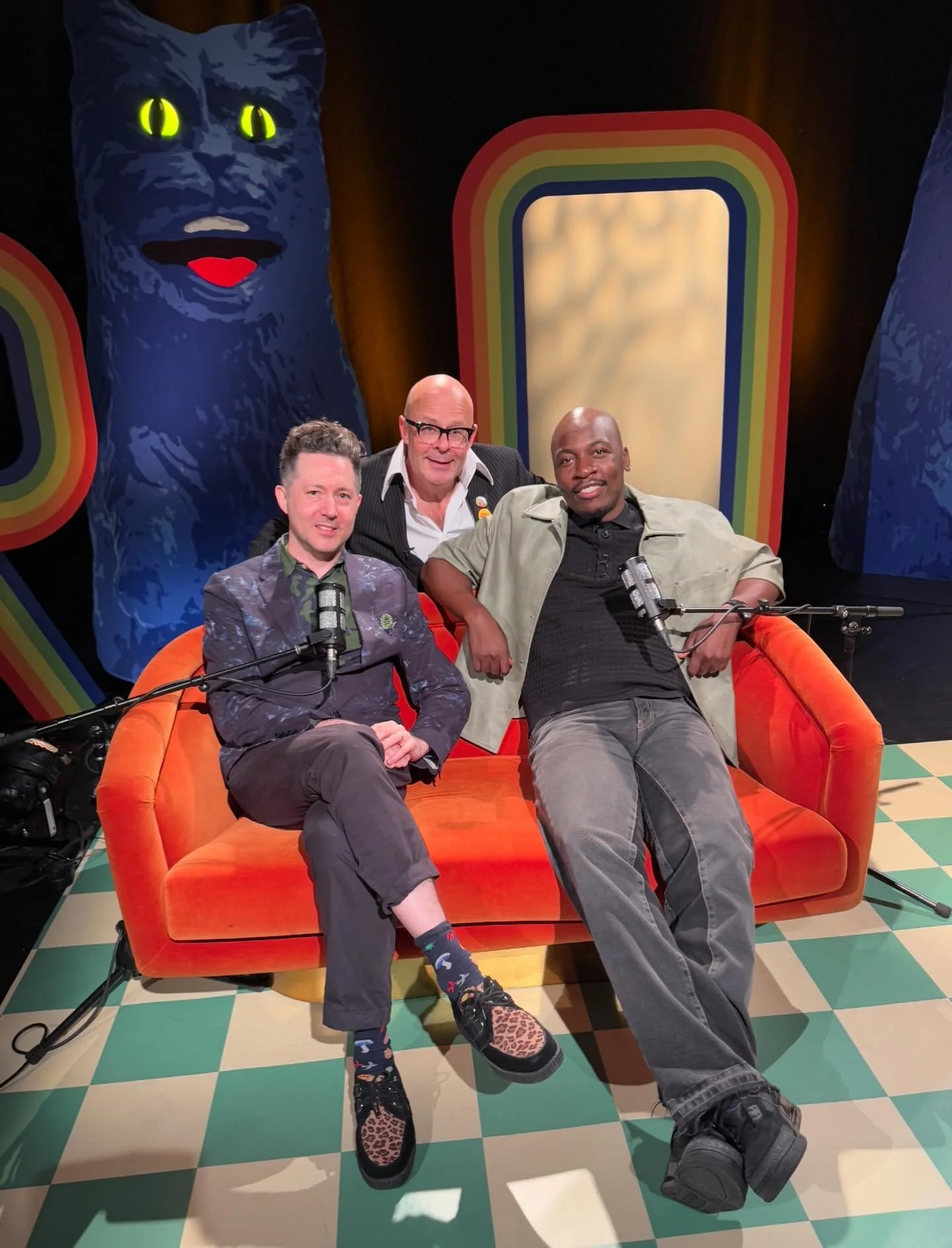 A privilege to be the Green Man specialist on the latest episode of the @mrharryhill Harry Hill Podcast where he is joined by @comeddiekadi (was great to meet you both and thank you for having me) You can listen now where get you get your podcasts an