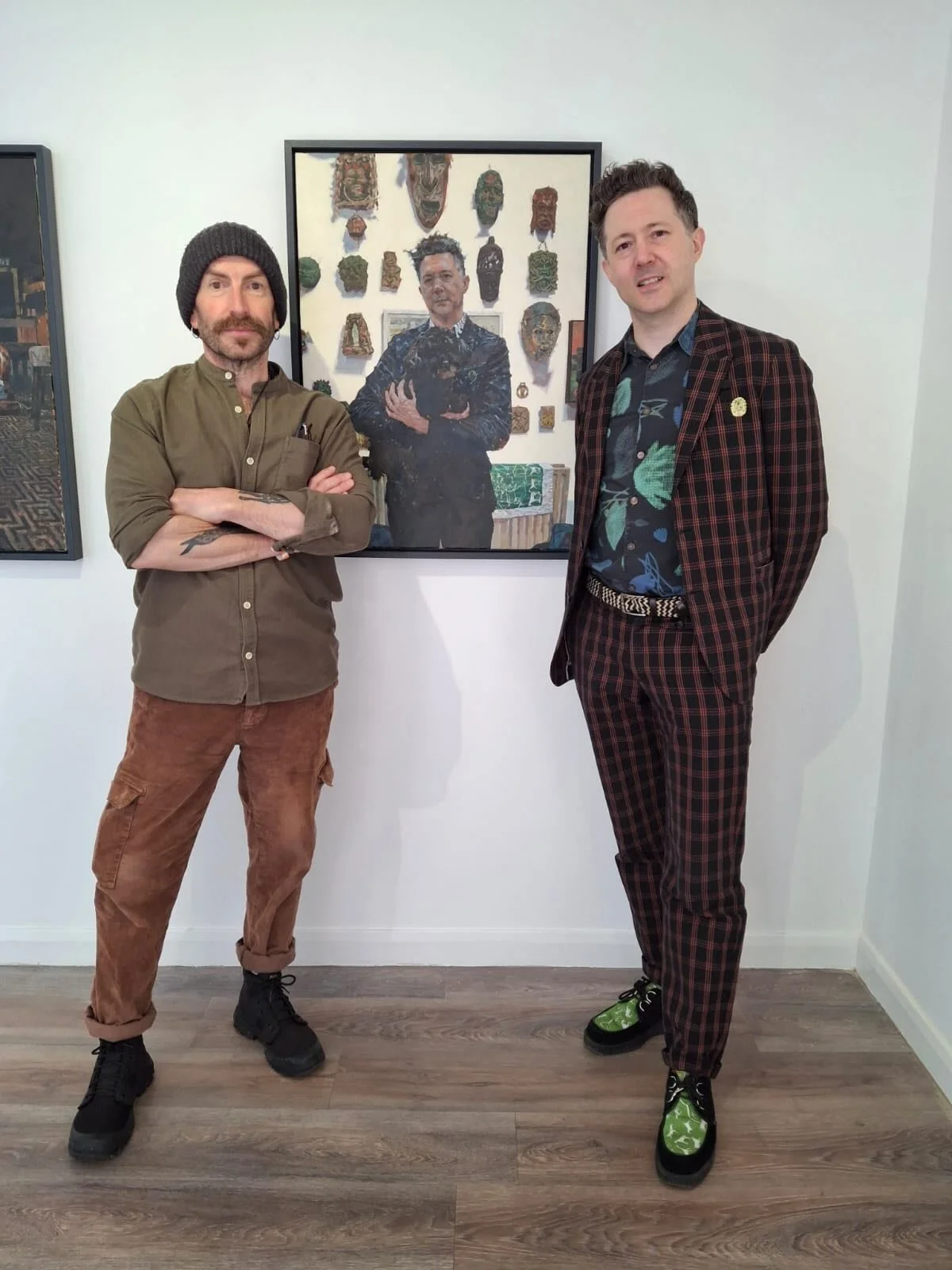 Such an honour to have been painted by the great @simon_davis_painter for his solo show &lsquo;folk&rsquo; at the Yard gallery in Stroud. As part of the @neoancients @weird_walk festival happening now. It&rsquo;s the final day so if you&rsquo;re in t