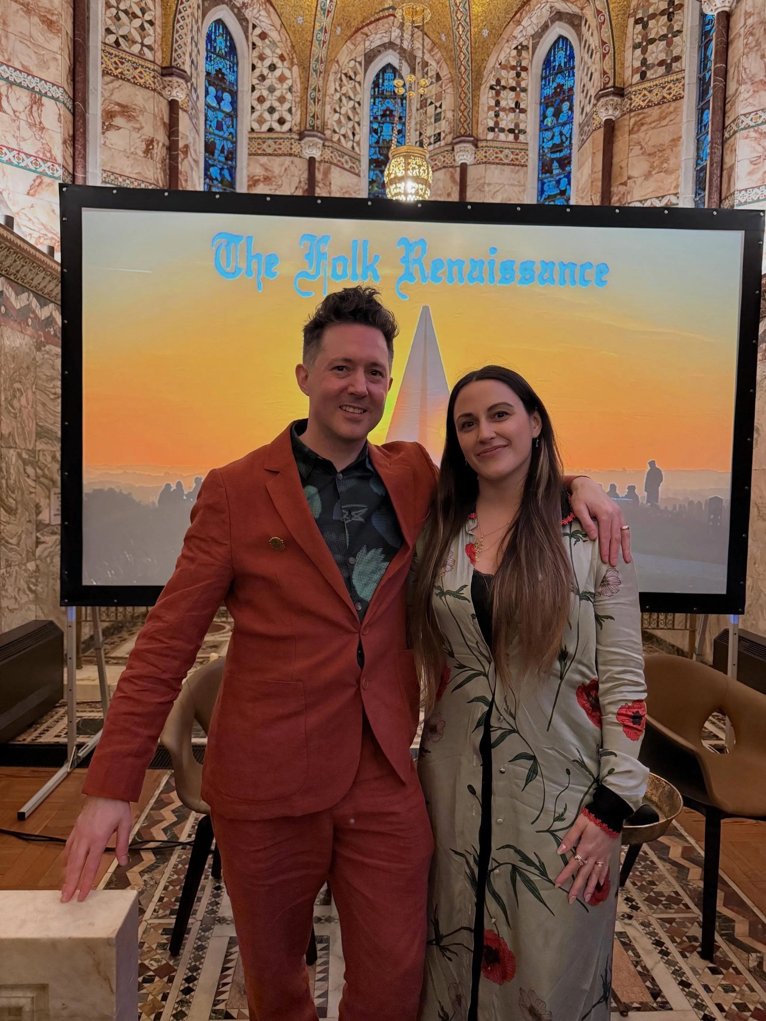 What a fantastic evening for the screening of my latest film The Folk Renaissance! Thanks so much to the @fitzroviachapel for having me and for looking after me so well. Also massive thanks to @nsmlles @lost.art.media for hosting the discussion and Q