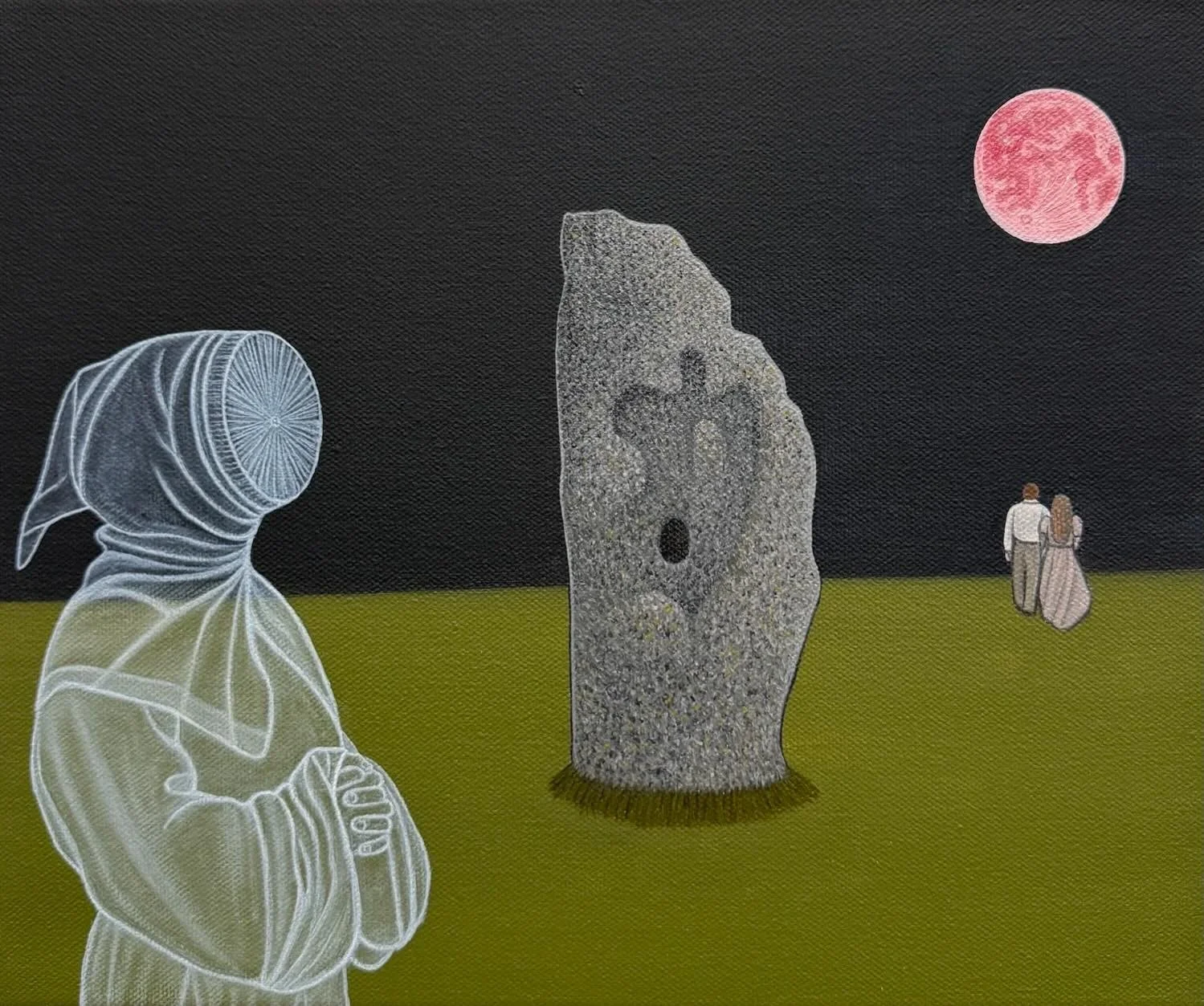 Ben Edge, Mead Moon, 2025, Oil on Canvas, 25cm x 30cm.
Tonight marks what was once known to the ancients as the Full Mead Moon, now more commonly called the Strawberry Moon. June takes its name from Juno, the Roman goddess of marriage and protector o