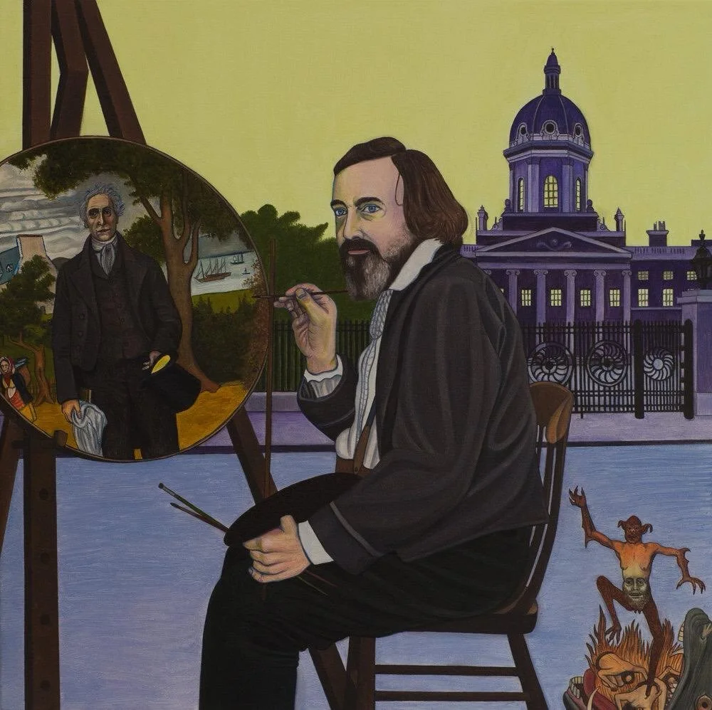 Really excited for the Richard Dadd show opening at the @royalacademyarts on the 25th of July. Dadds work has been a big influence and here&rsquo;s a painting I made of him back in 2017

THE ARTIST IN BEDLAM (2017)

Oil on Canvas - 55cm X 55cm

Richa