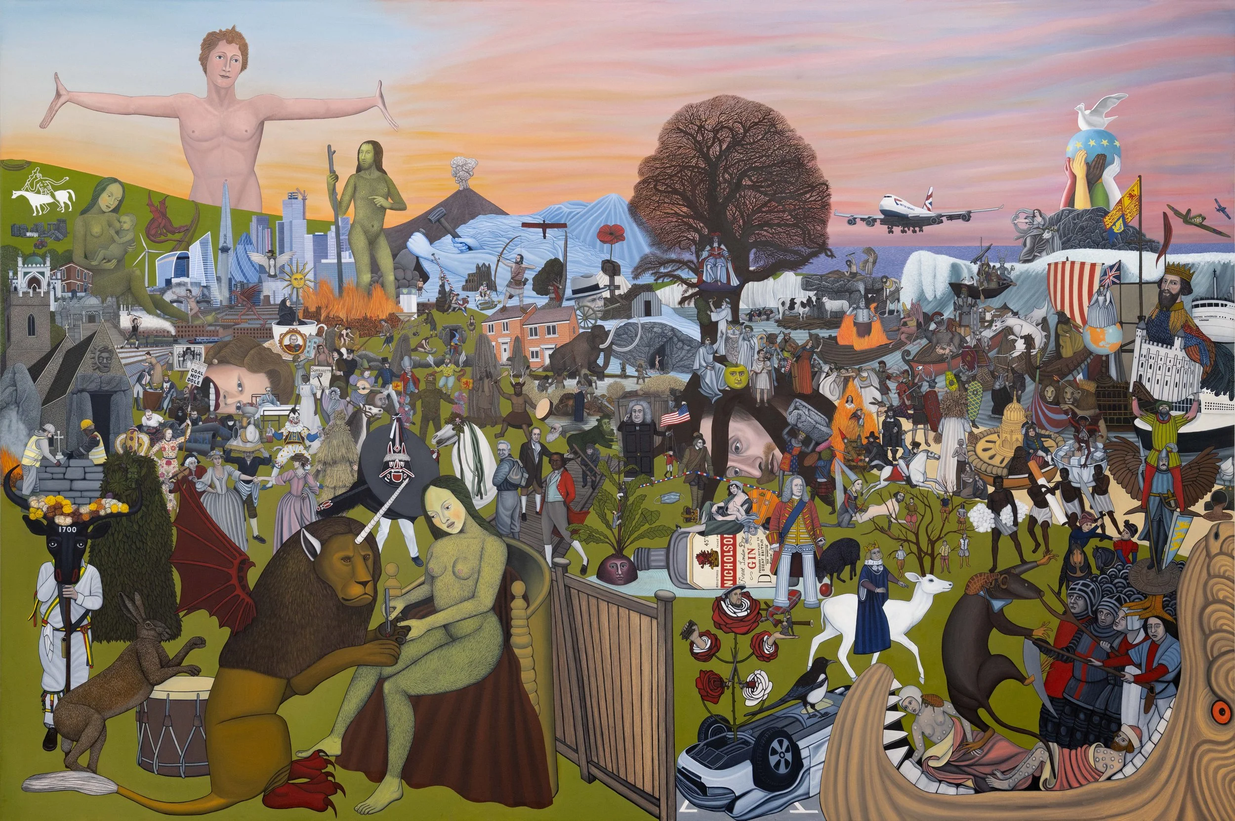 ‘Children of Albion’ 300cm x 200cm. Oil on Canvas. 2024 - 2025