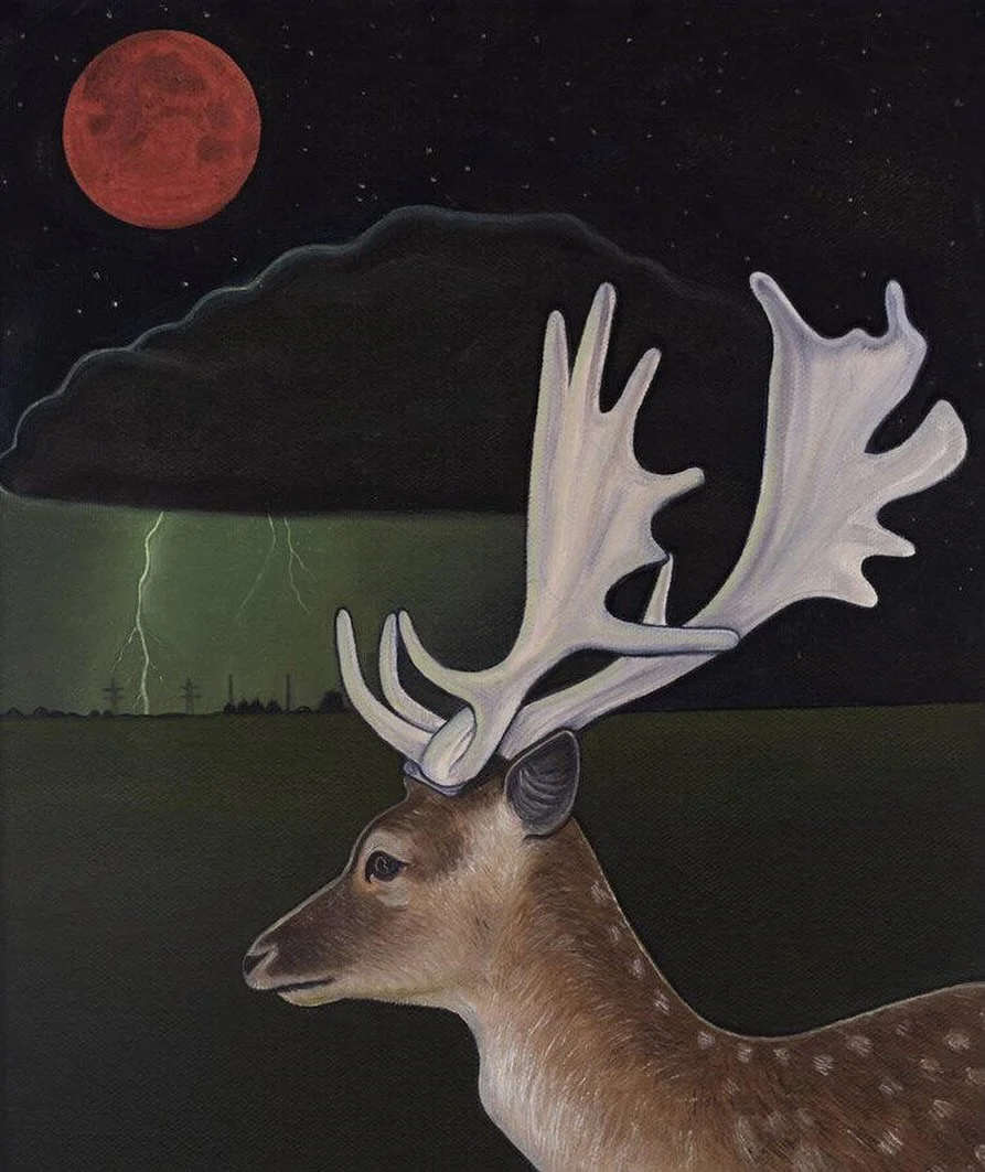 It&rsquo;s full Buck Moon tonight and here&rsquo;s a painting I made inspired by it back in 2019.
THUNDER BUCK MOON, By Ben Edge (2019)
Oil on canvas - 30cm x 25cm
#buckmoon #fullmoon #lookup