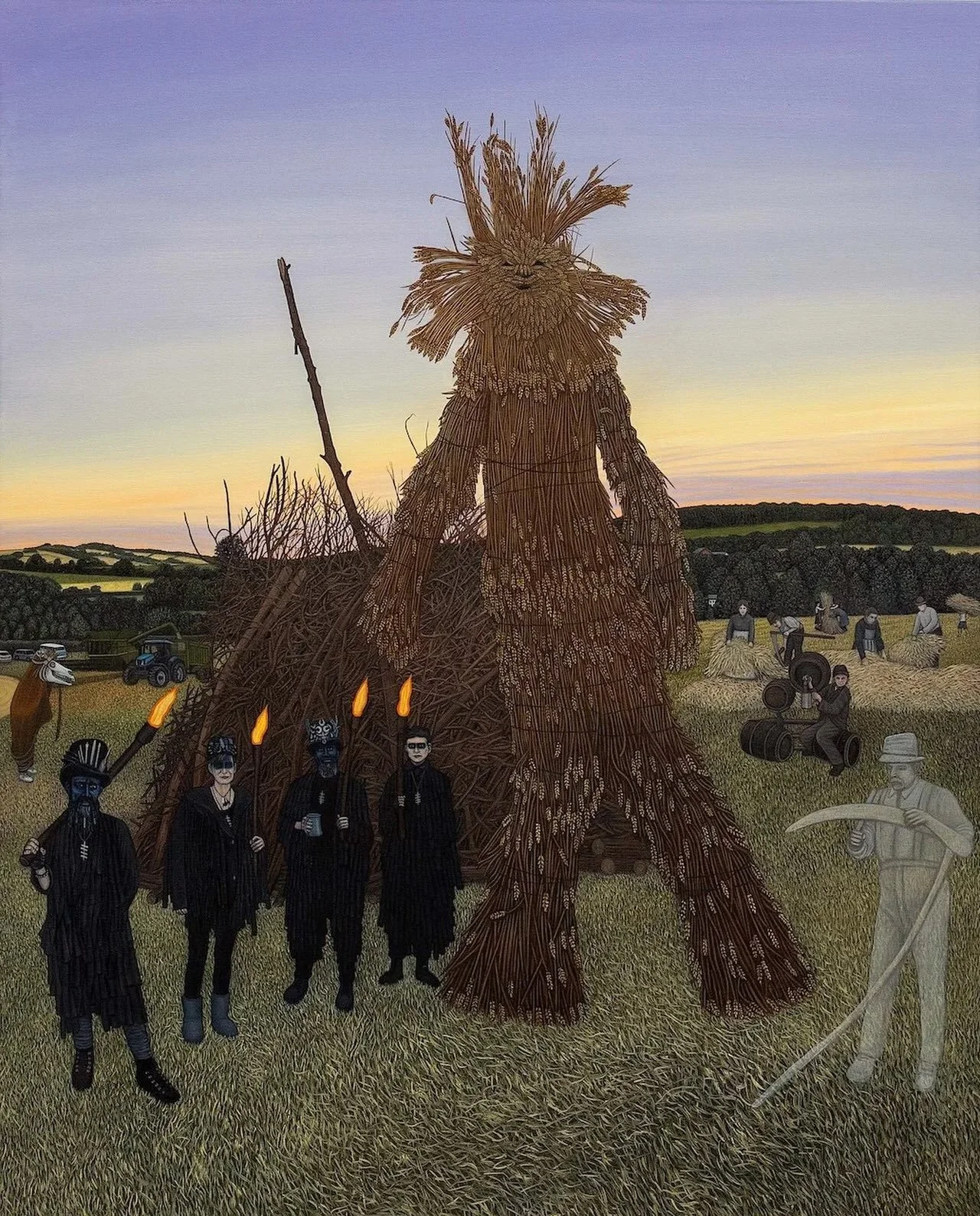 It&rsquo;s Harvest time, happy Lughnasadh!
JOHN BARLEY CORN MUST DIE.
100cm X 80cm, Oil on Canvas. 2023
Currently on display at the @saatchi_gallery as part of the Sun and Moon. Art inspired by the celestial exhibition.
#benedge #johnbarleycorn #blac